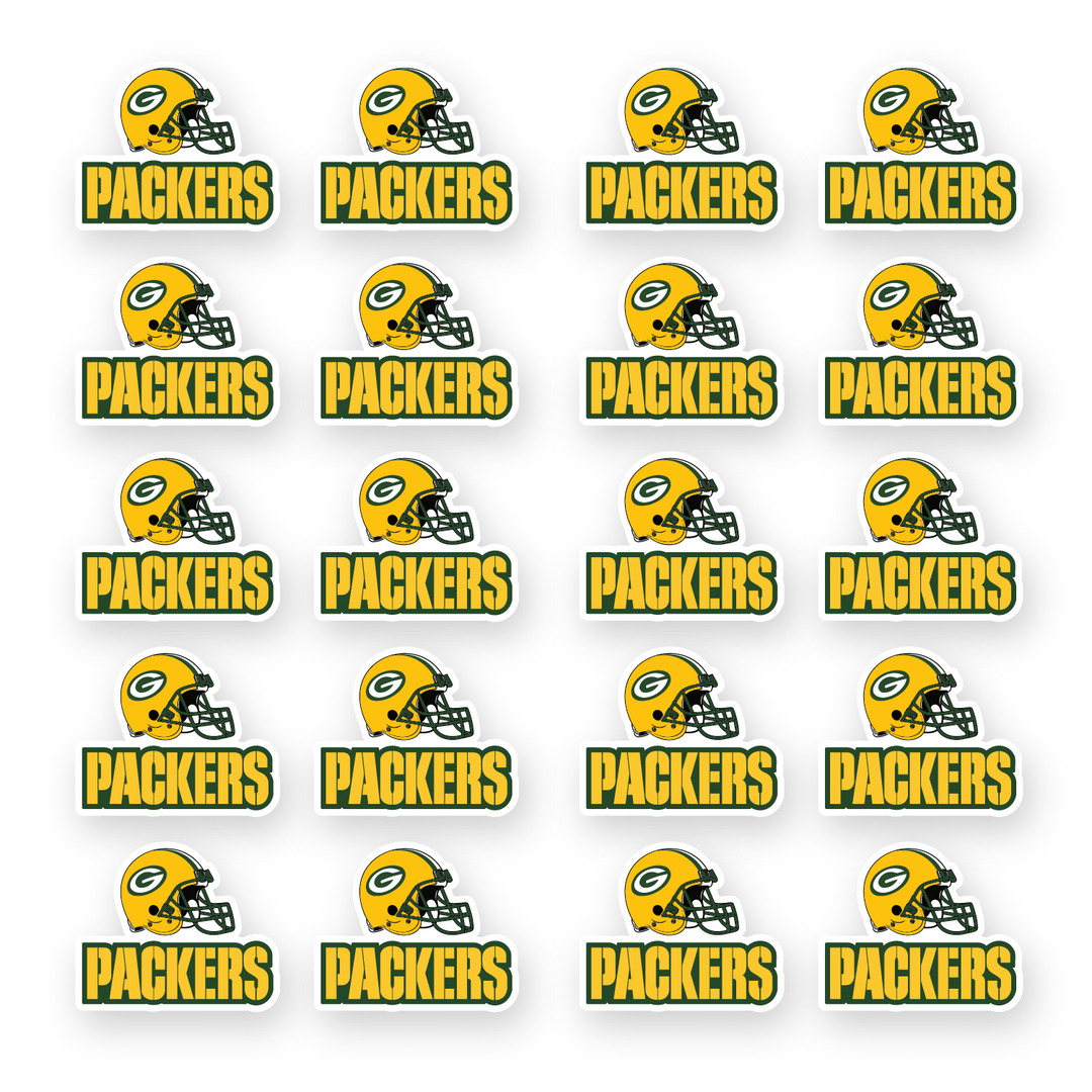 Green Bay Packers Sticker Set of 20 by 1.5in Decal Die Cut V - Inspire ...