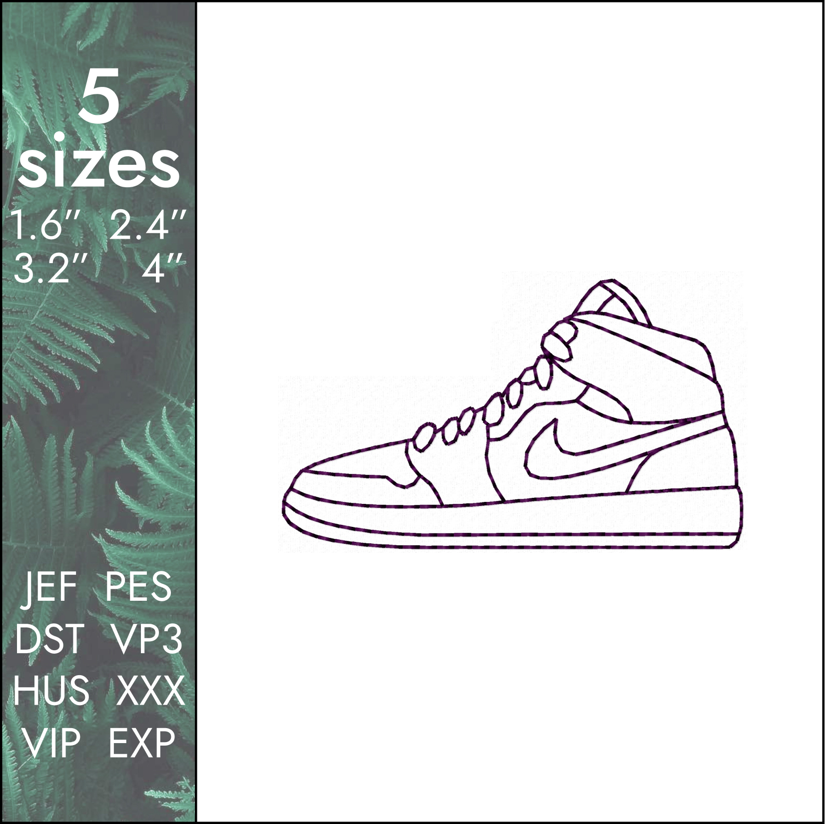 sneaker embroidery
