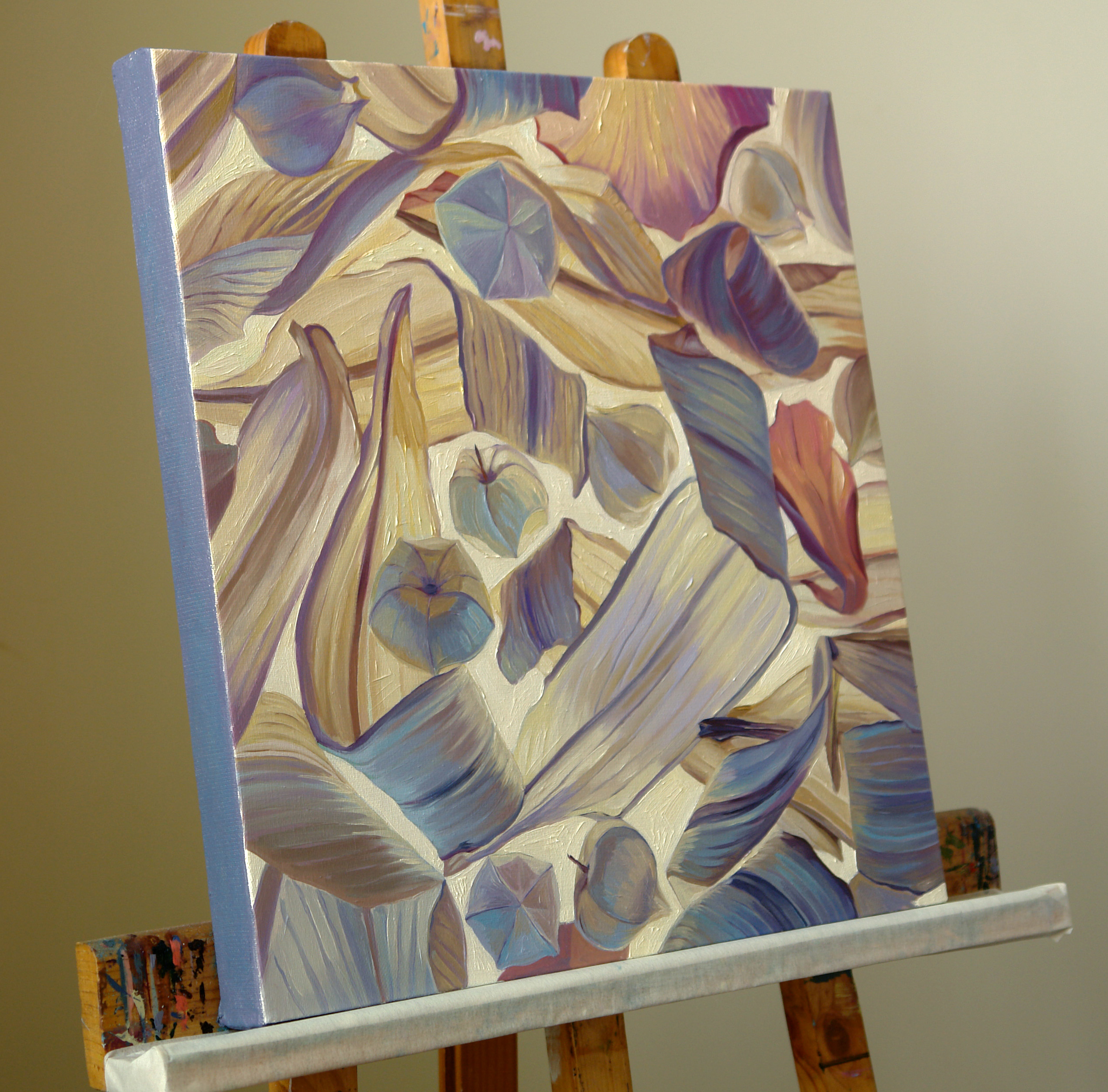 Dried flowers Original oil painting Dried flowers home decor Inspire