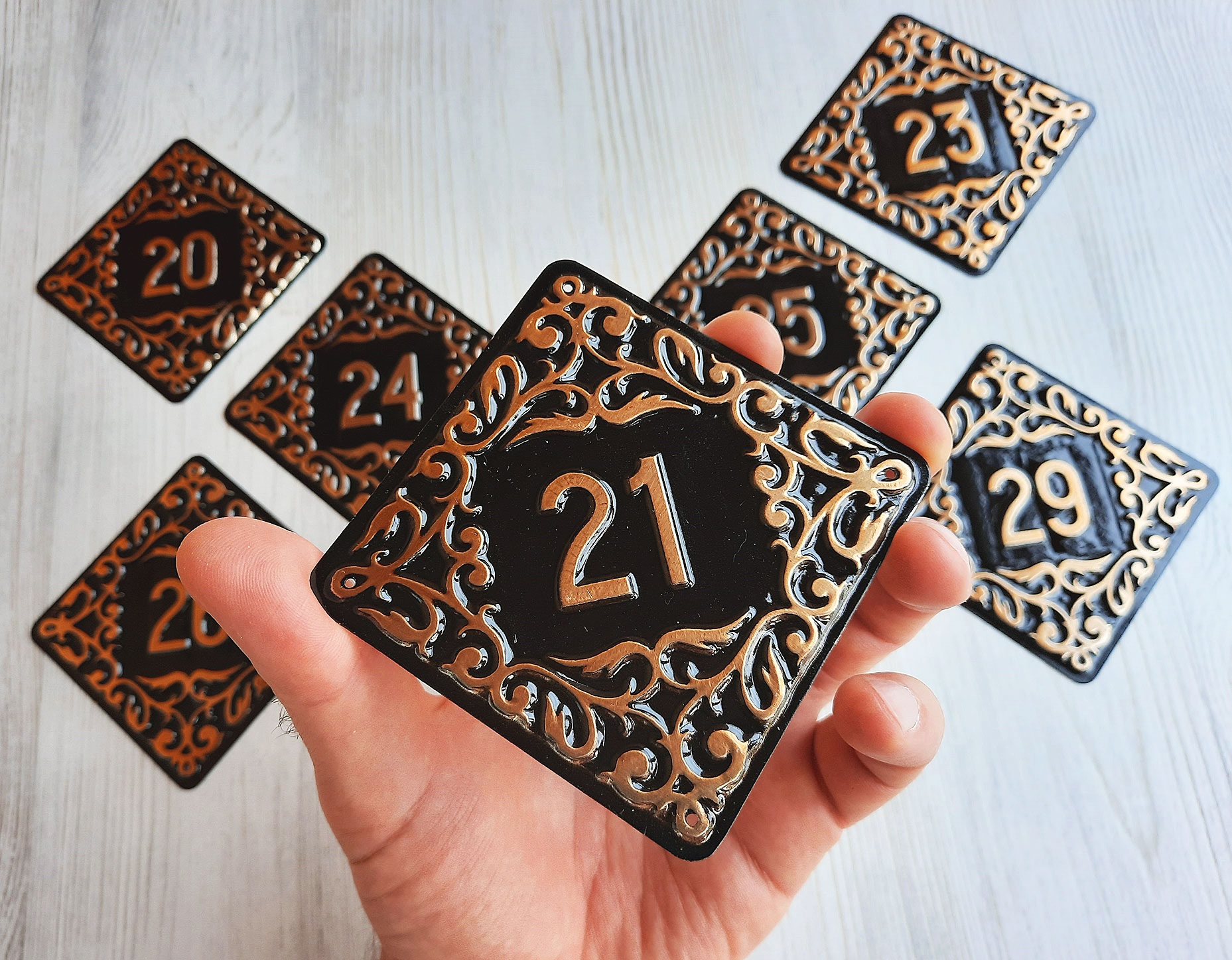 Apartment Number 21 Address Door Number Sign Vintage Inspire Uplift