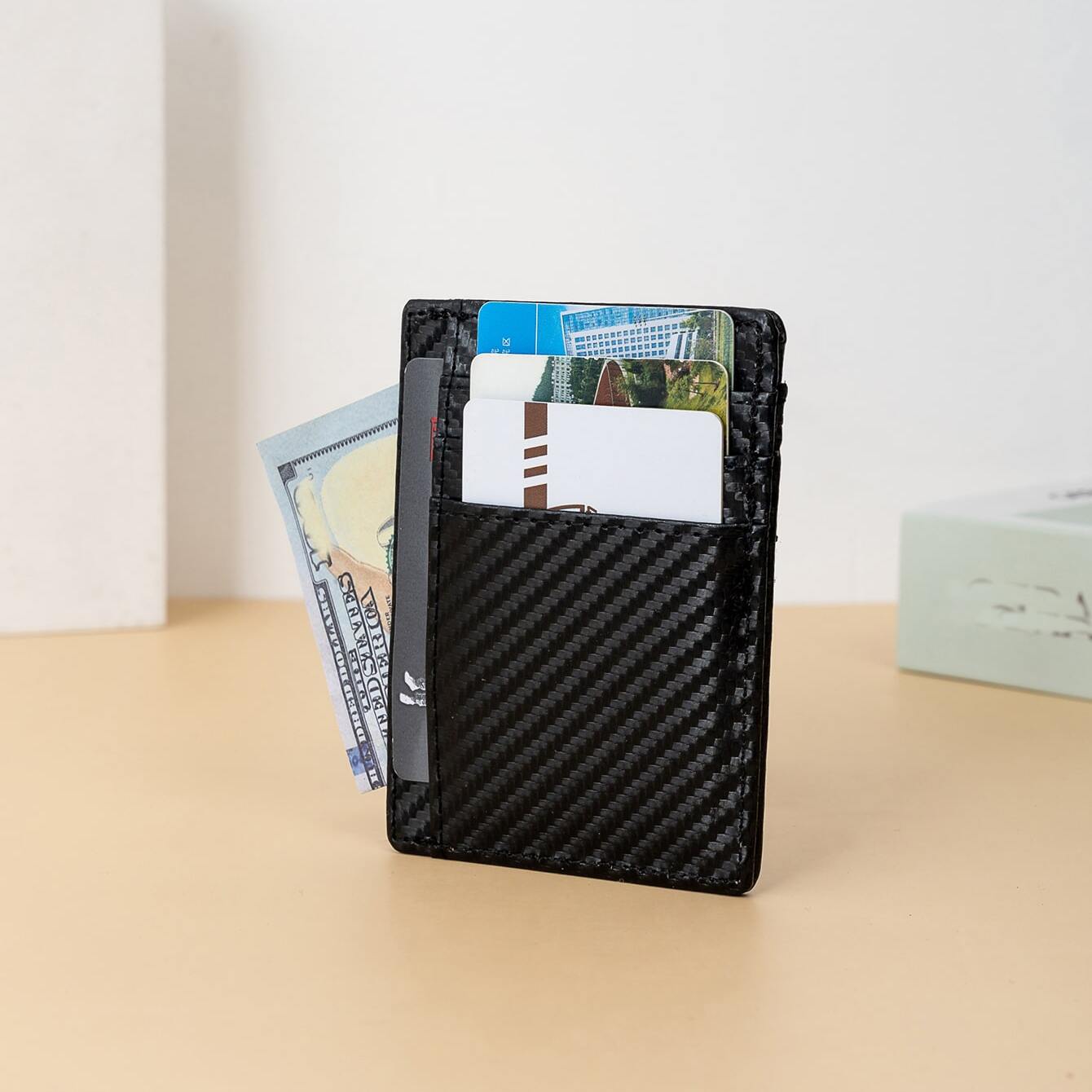 Mens RFID Block Credit Card ID Wallet Men Ultra Thin Inspire Uplift