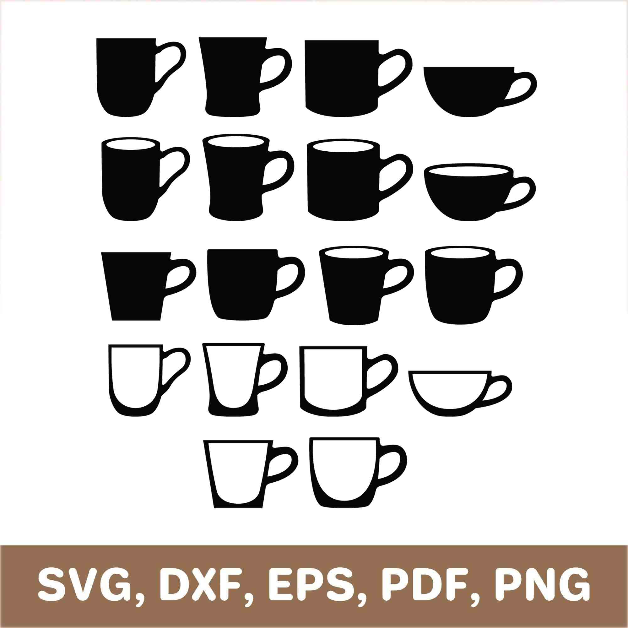 Coffee cup svg, tea cup svg, coffee mug svg, teacup svg, tea Inspire