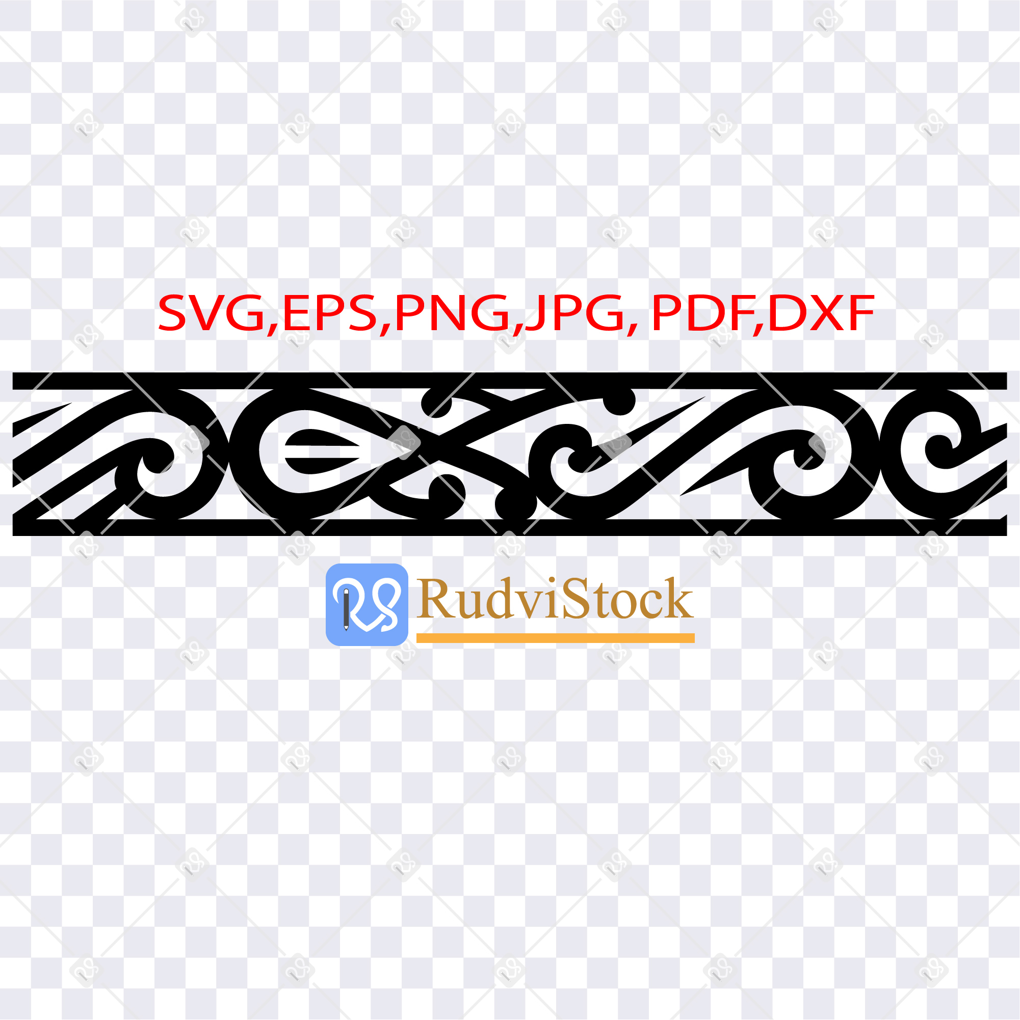 Maori tribal tattoo pattern seamless border | Inspire Uplift