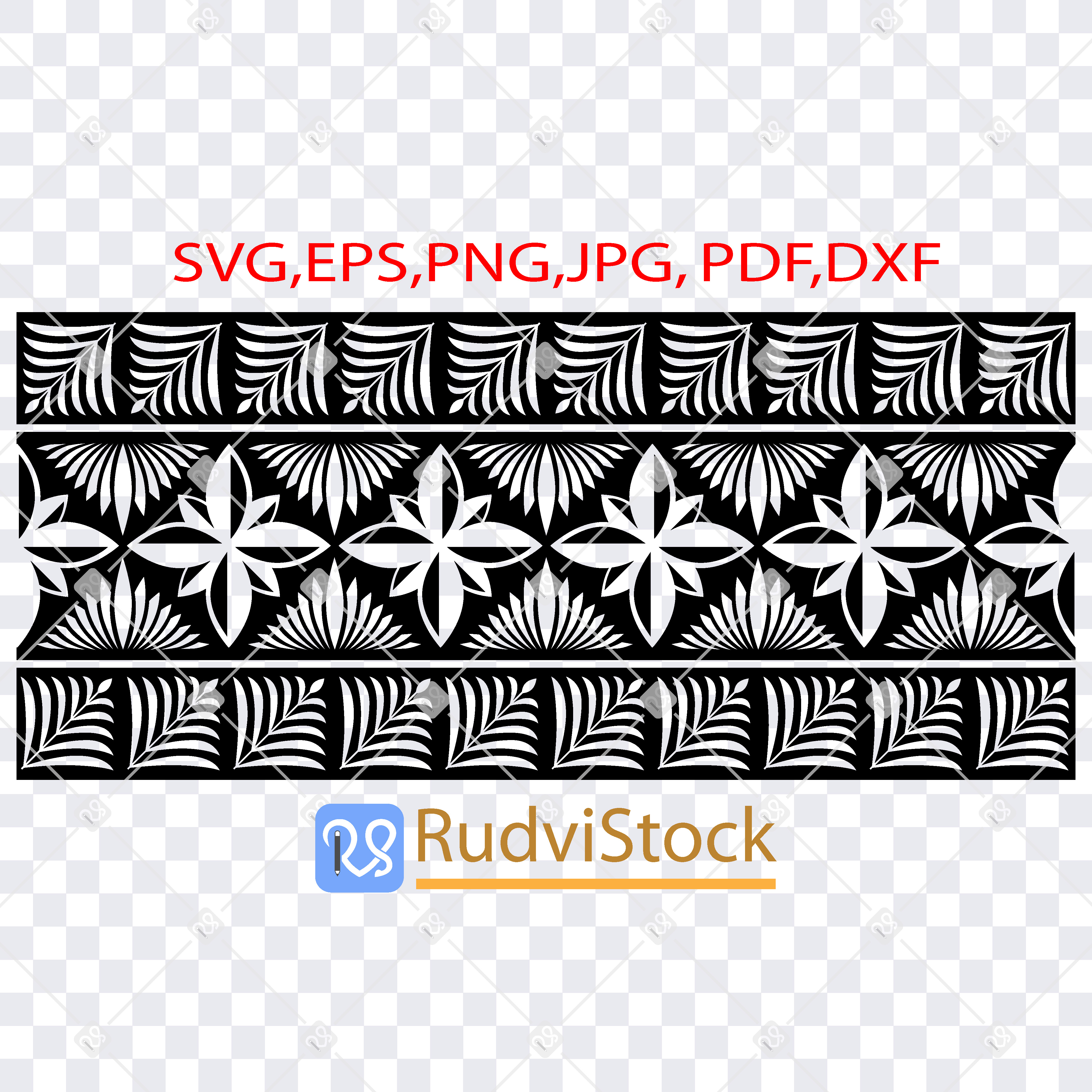 Samoan tattoo tribal pattern seamless band - Inspire Uplift