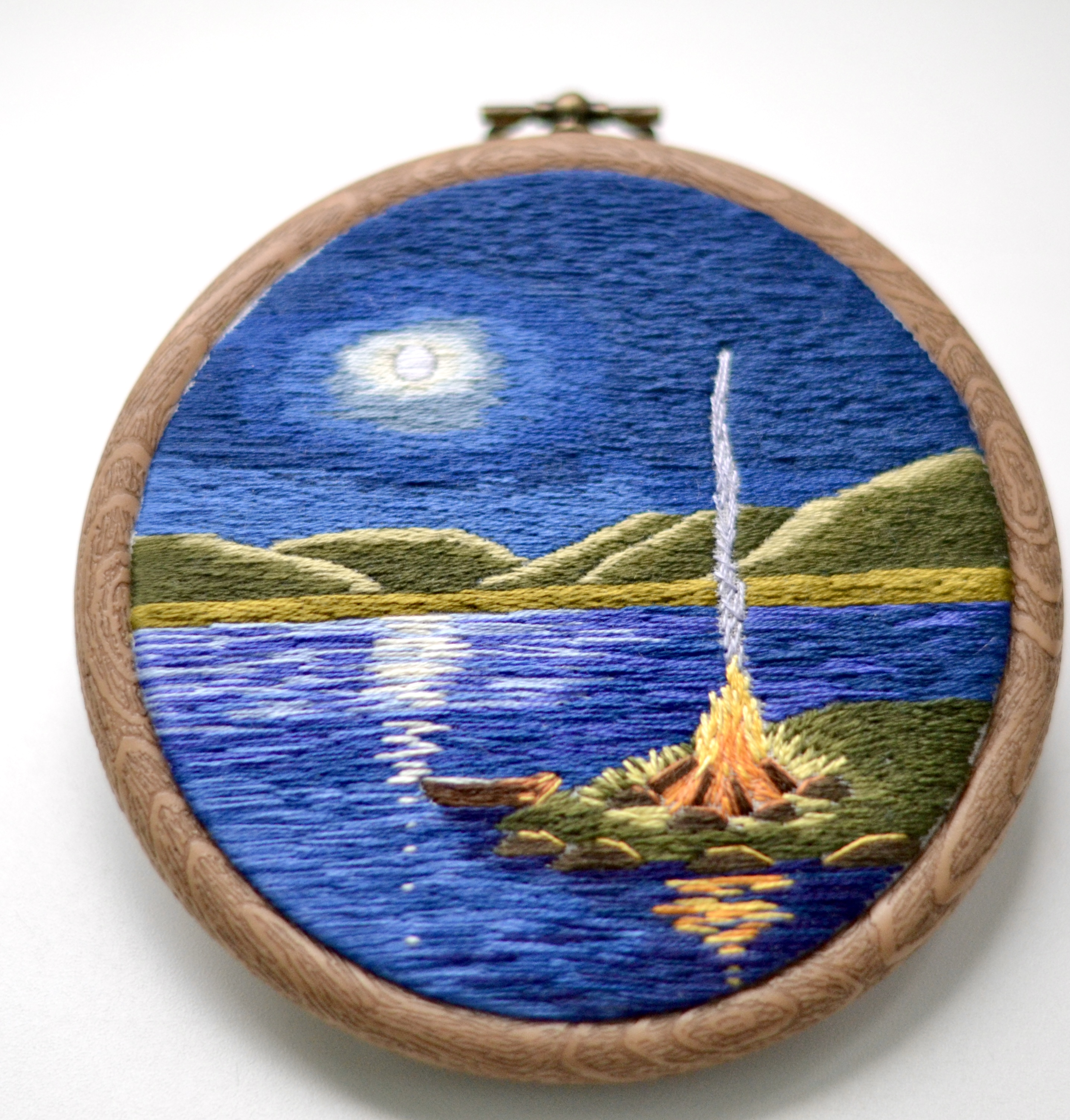 PDF Guide for embroidery landscape art, digital download, pd Inspire