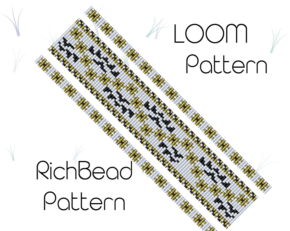 Flower narrow beading loom patterns bracelet Bead loom patte Inspire