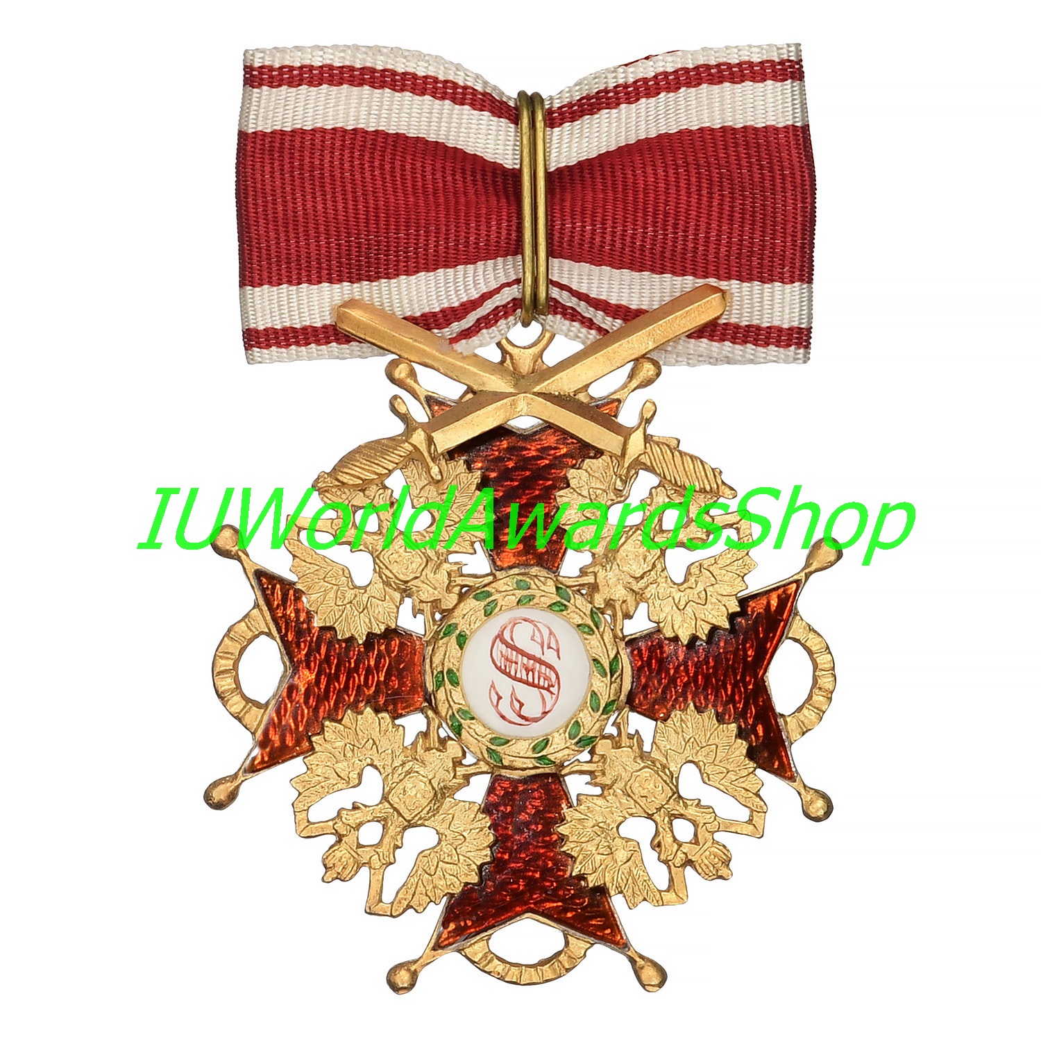 Order of St. Stanislaus II class with upper swords. Russian Inspire