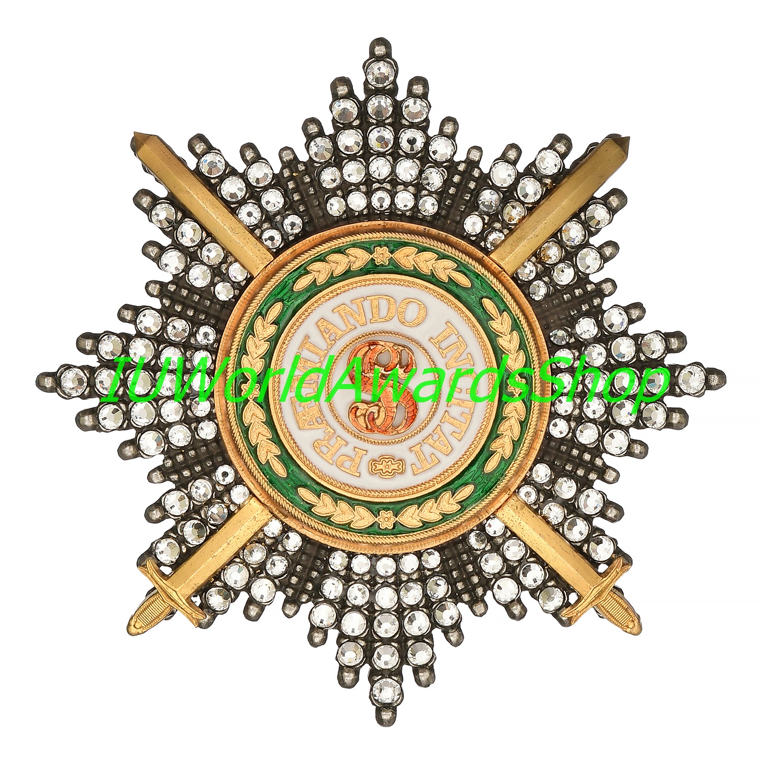 Star of the Order of St. Stanislaus with rhinestones with sw Inspire