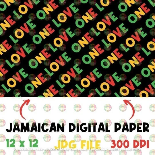 Jamaican Digital Paper Scrapbook Paper Digital Wallpaper Inspire
