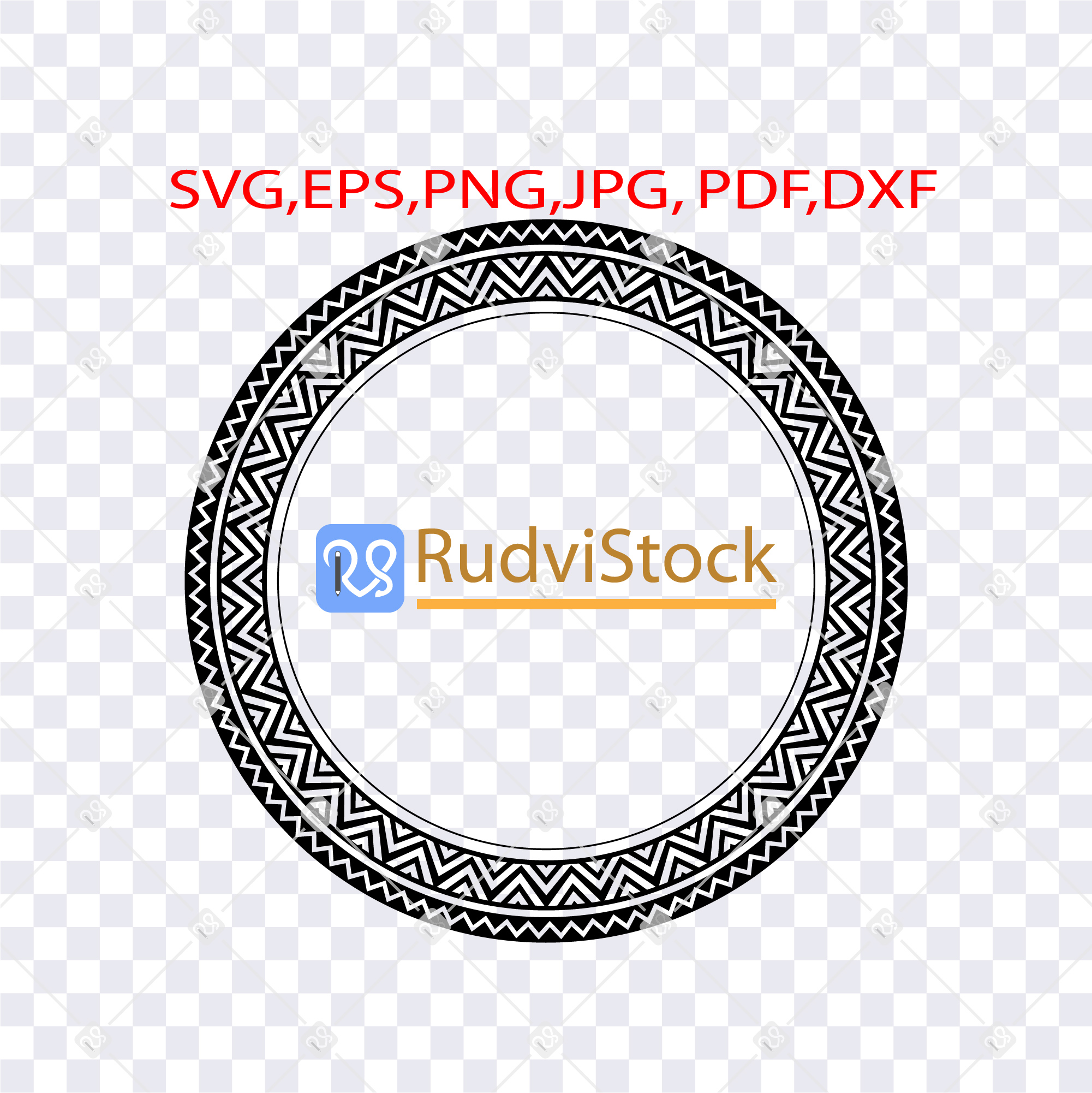 Samoan tribal tattoo circle frame | Inspire Uplift