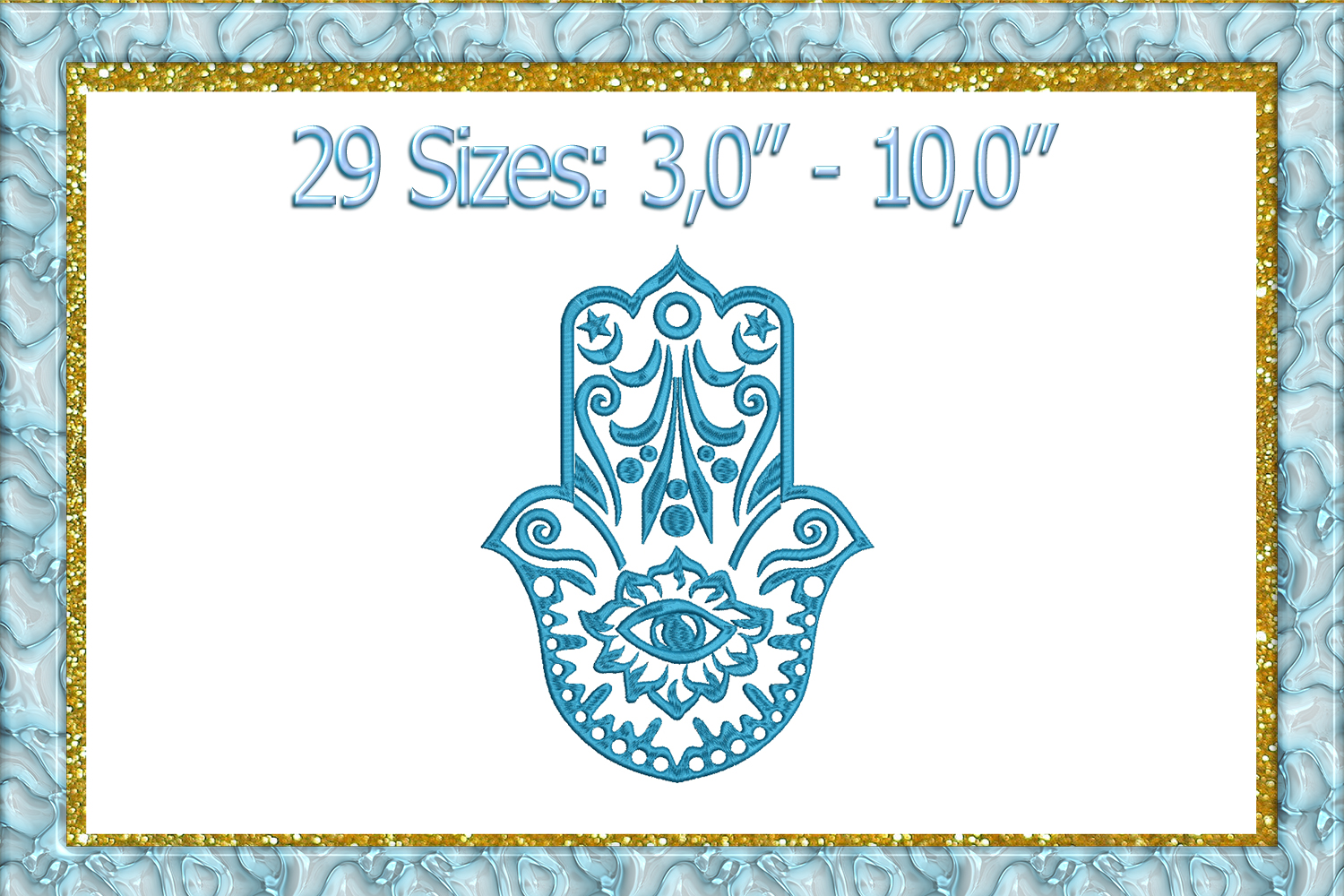 Hamsa machine embroidery design Inspire Uplift