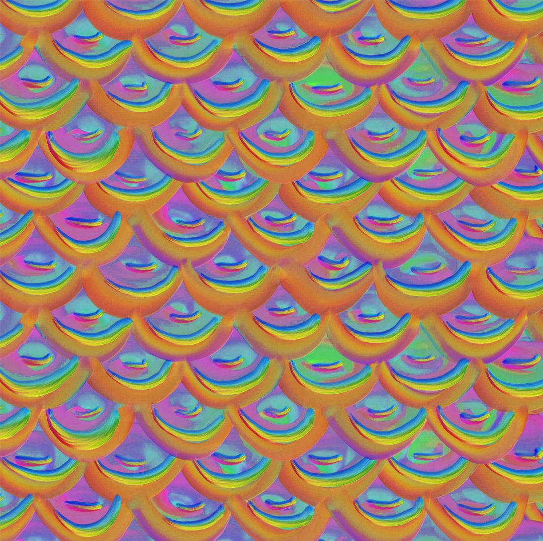 Scales Neon Seamless Pattern Tile Digital Paper Wallpaper Fa - Inspire ...