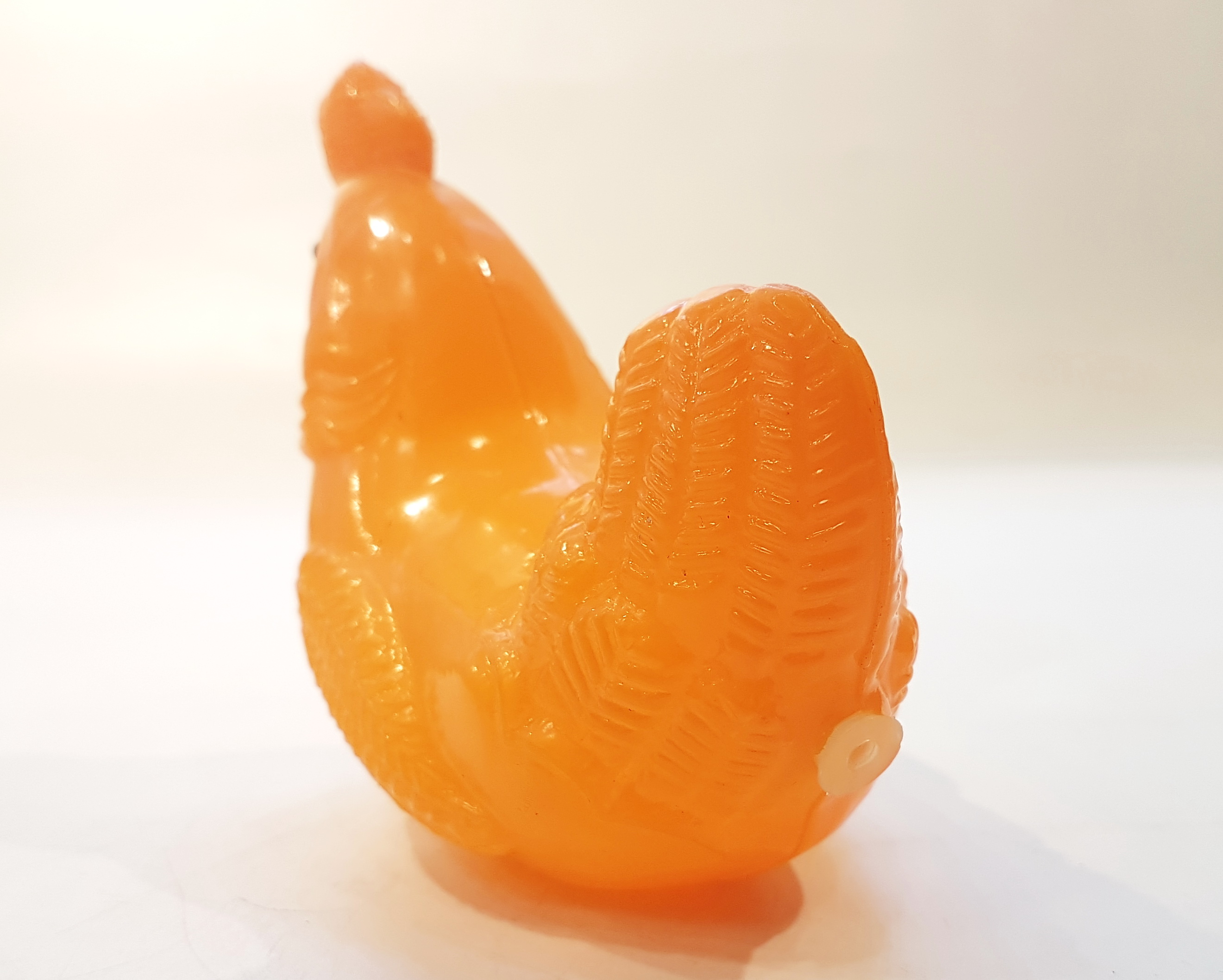 Vintage USSR Polyethylene Toy Chicken RYABA little red hen 1 Inspire