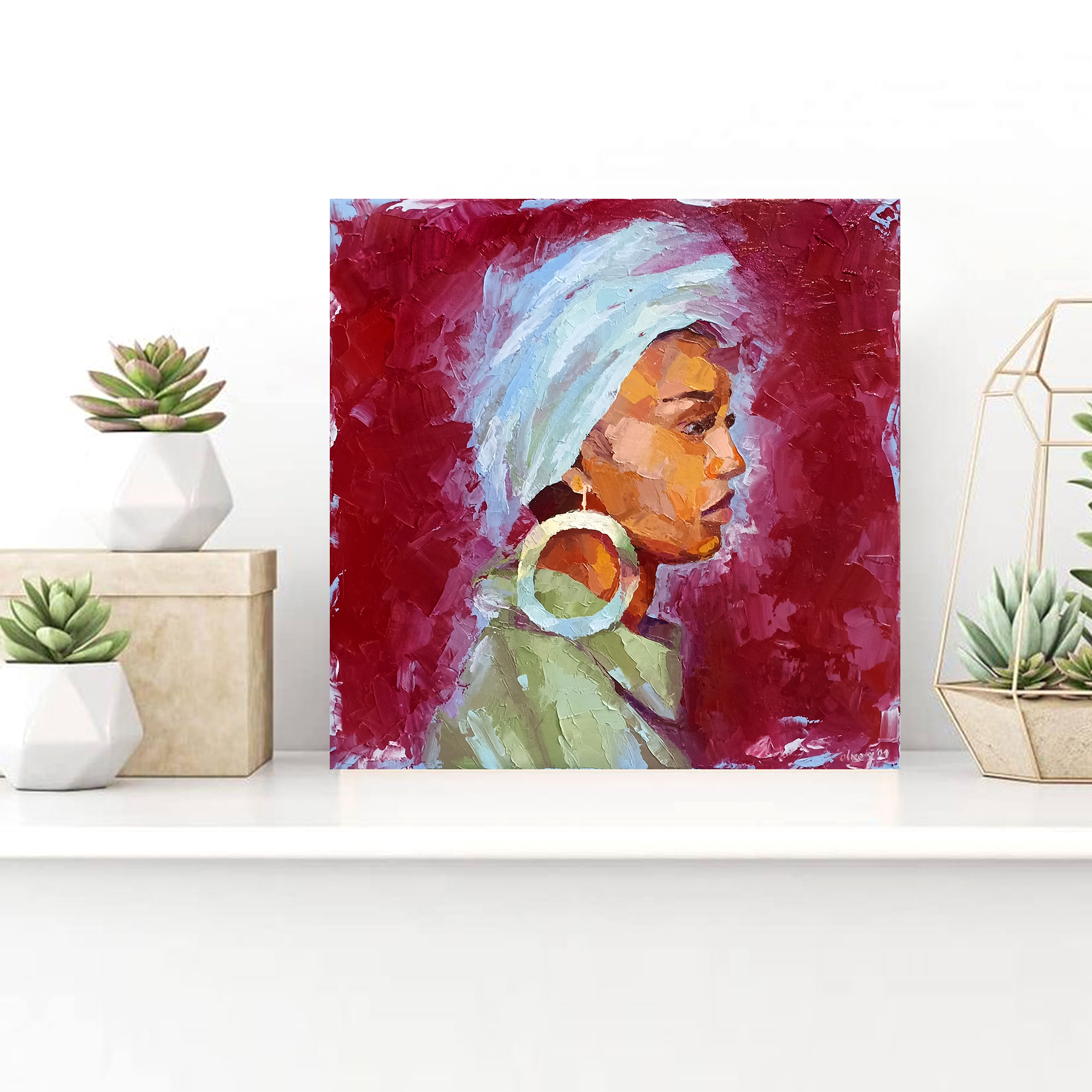 Black Woman Painting African American Portrait Original Oil - Inspire ...
