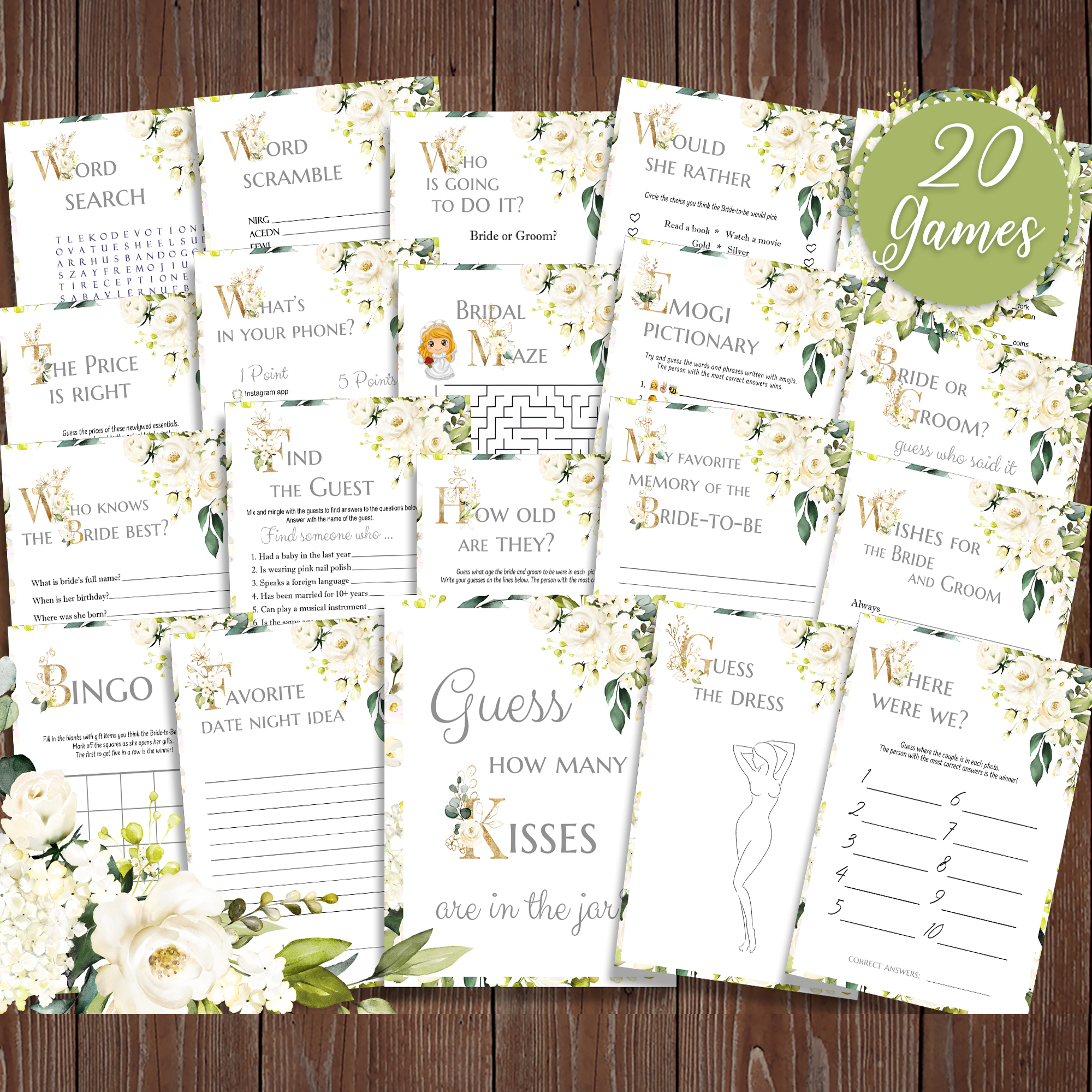 White Rose Bilingual Bridal Shower Games Despedida de Solter | Inspire Uplift white-rose-bilingual-bridal-shower-games-despedida-de-solter-inspire-uplift