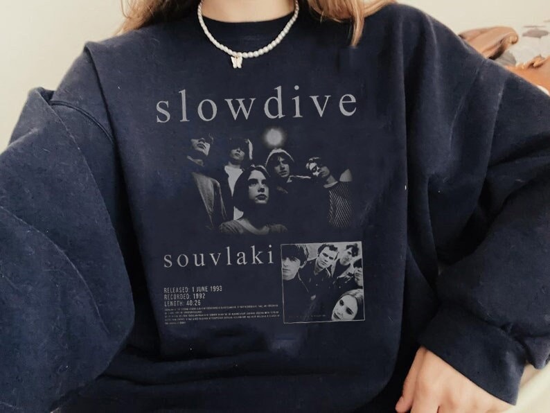 slowdive Tシャツ　L　souvlaki 黒 Slowdive Unisex T-Shirt - Souvlaki Album Tee - Music Band Gr