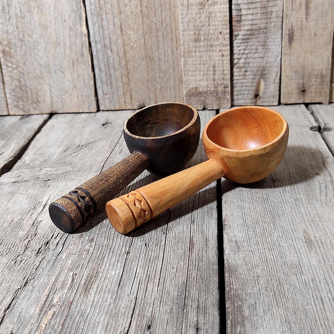 9th anniversary willow wood spoon, Handmade wooden coffee sc Inspire