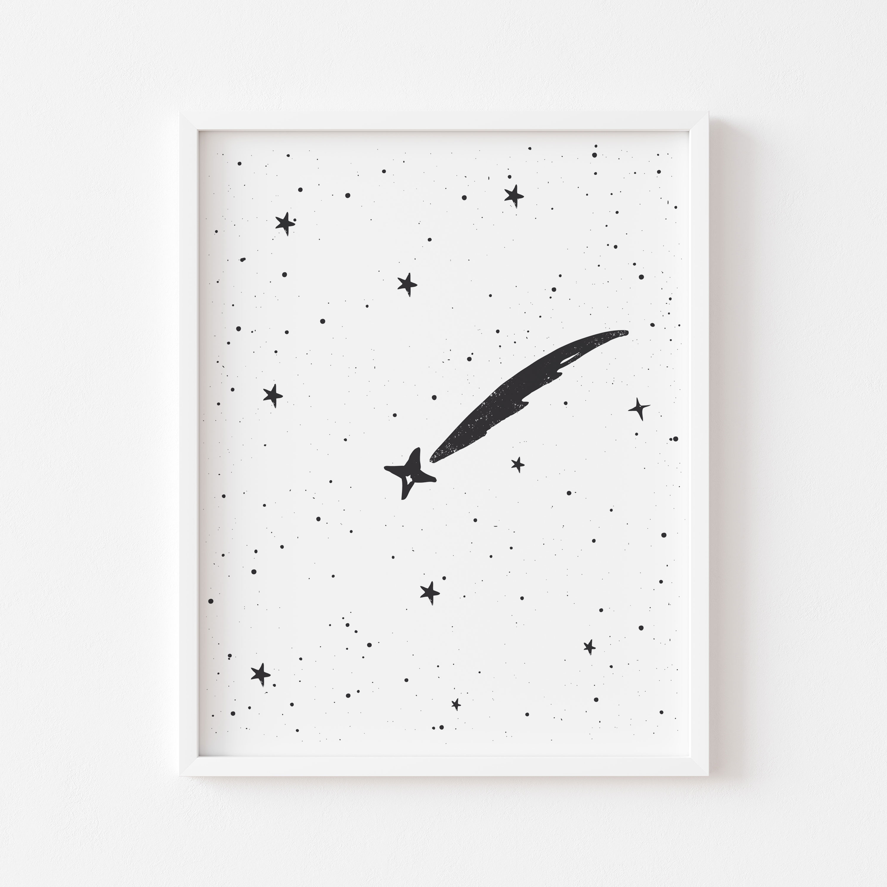 Shooting star nursery wall art, Shooting star print, Shootin Inspire