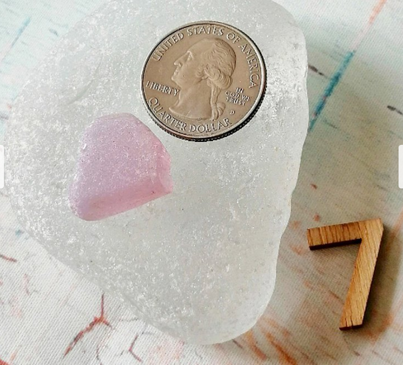 Pink Sea glass.Genuine Sea glass for decor.Real sea glass fo Inspire