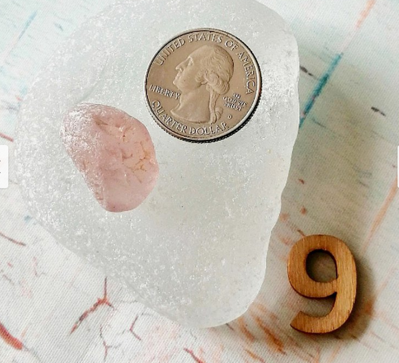 Pink Sea glass.Genuine Sea glass for decor.Real sea glass fo Inspire