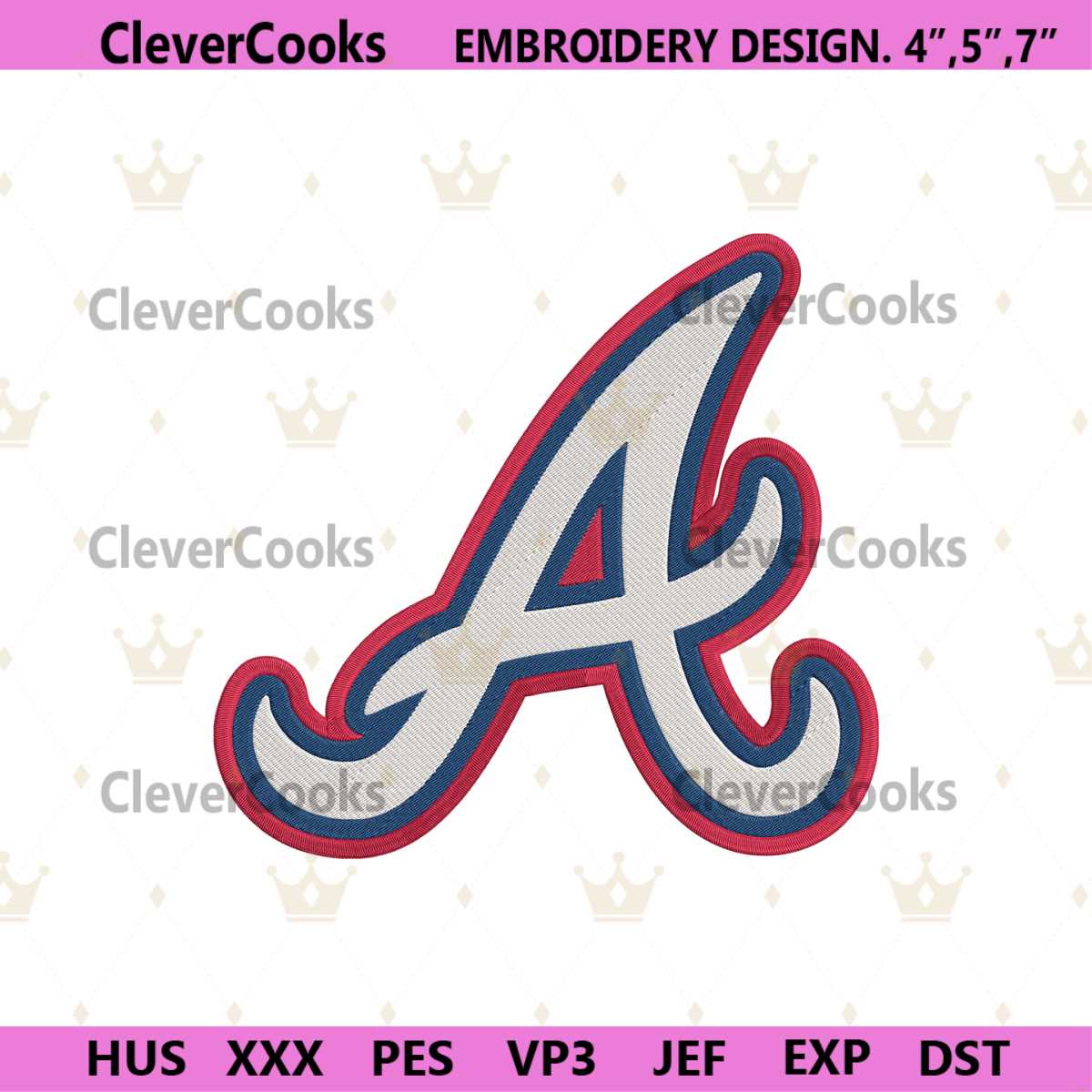 Atlanta Braves Letter A Transparent Logo Machine Embroidery | Inspire ...