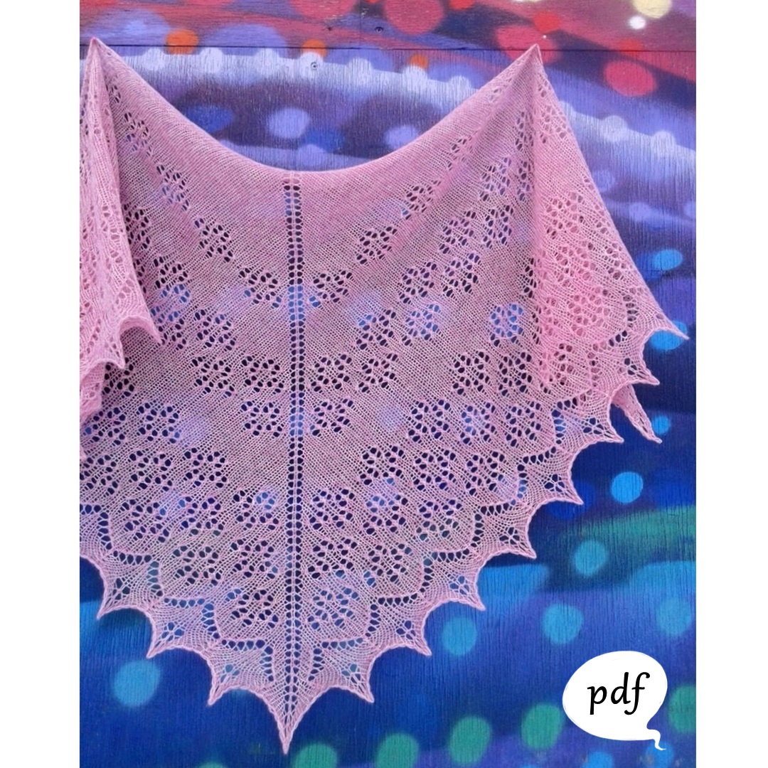 Easy Knitting Pattern for Beginners Knit Lace Shawl Wrap Inspire Uplift
