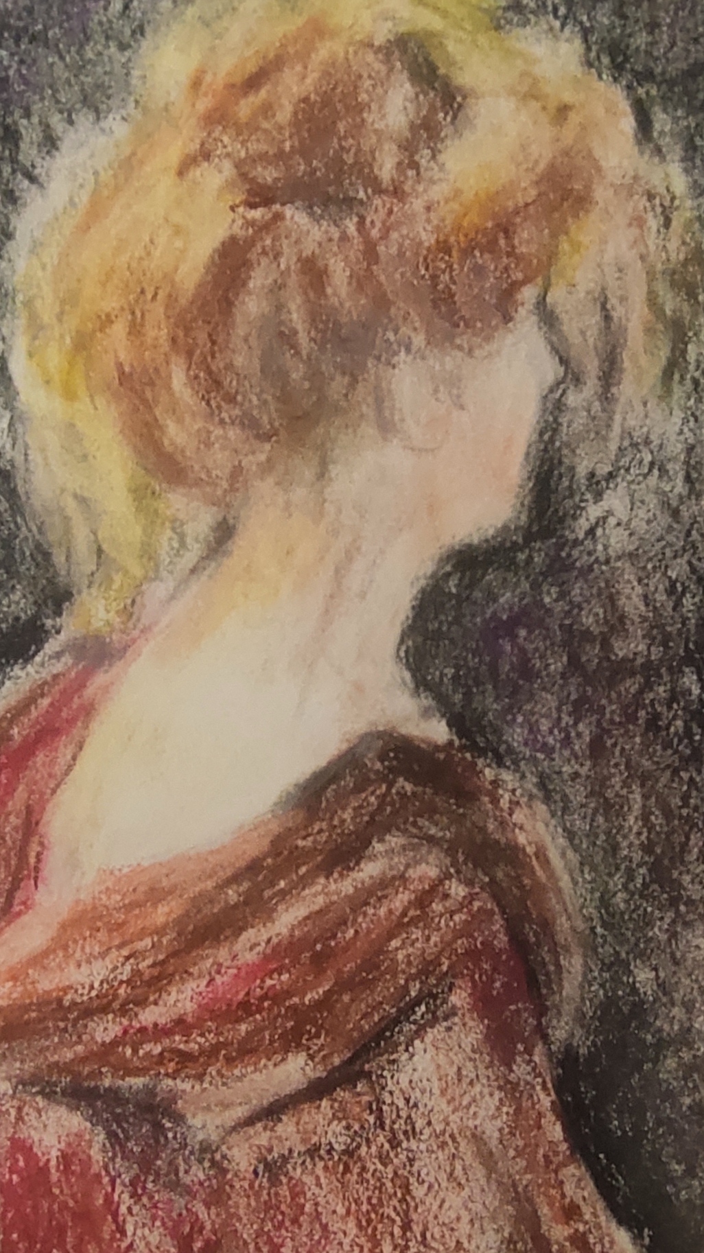 Female figure painting Impressionism original artwork. Inspire Uplift