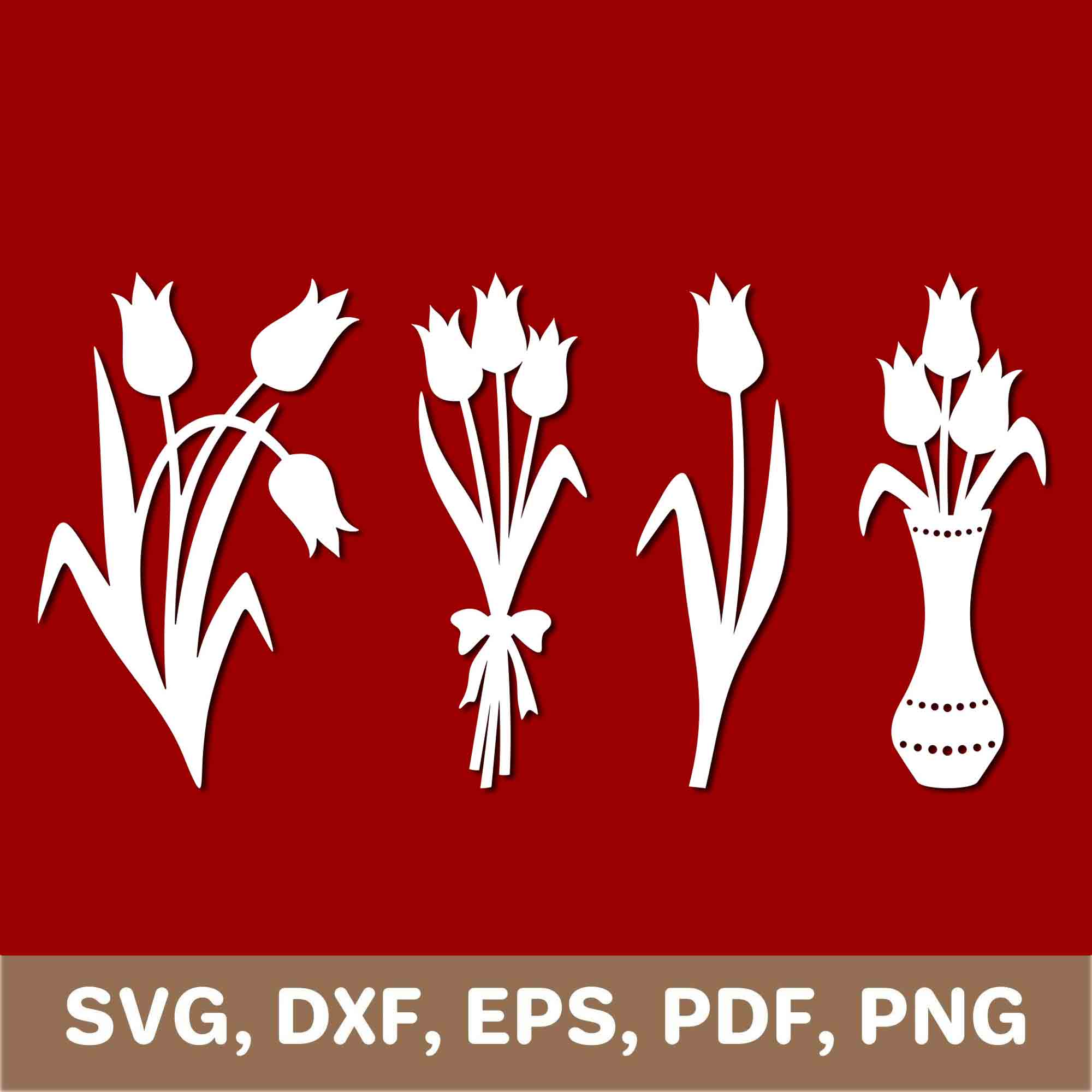 Tulips svg tulip svg tulips template tulips dxf tulips p Inspire