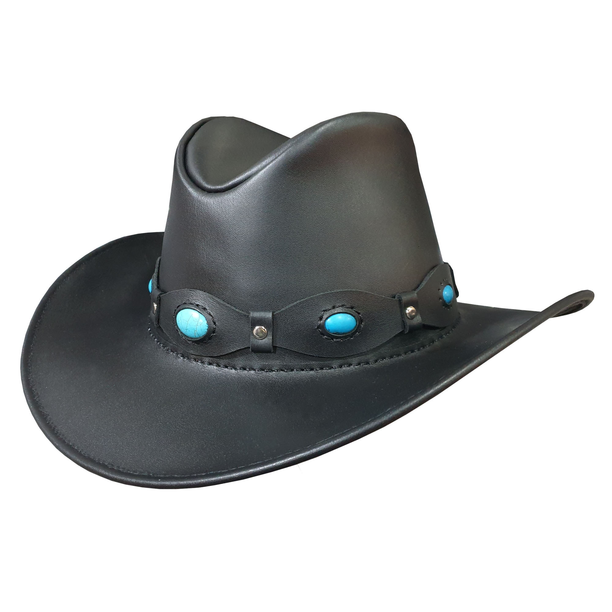 Buffalo Nickel Western Cowboy Leather Hat Inspire Uplift