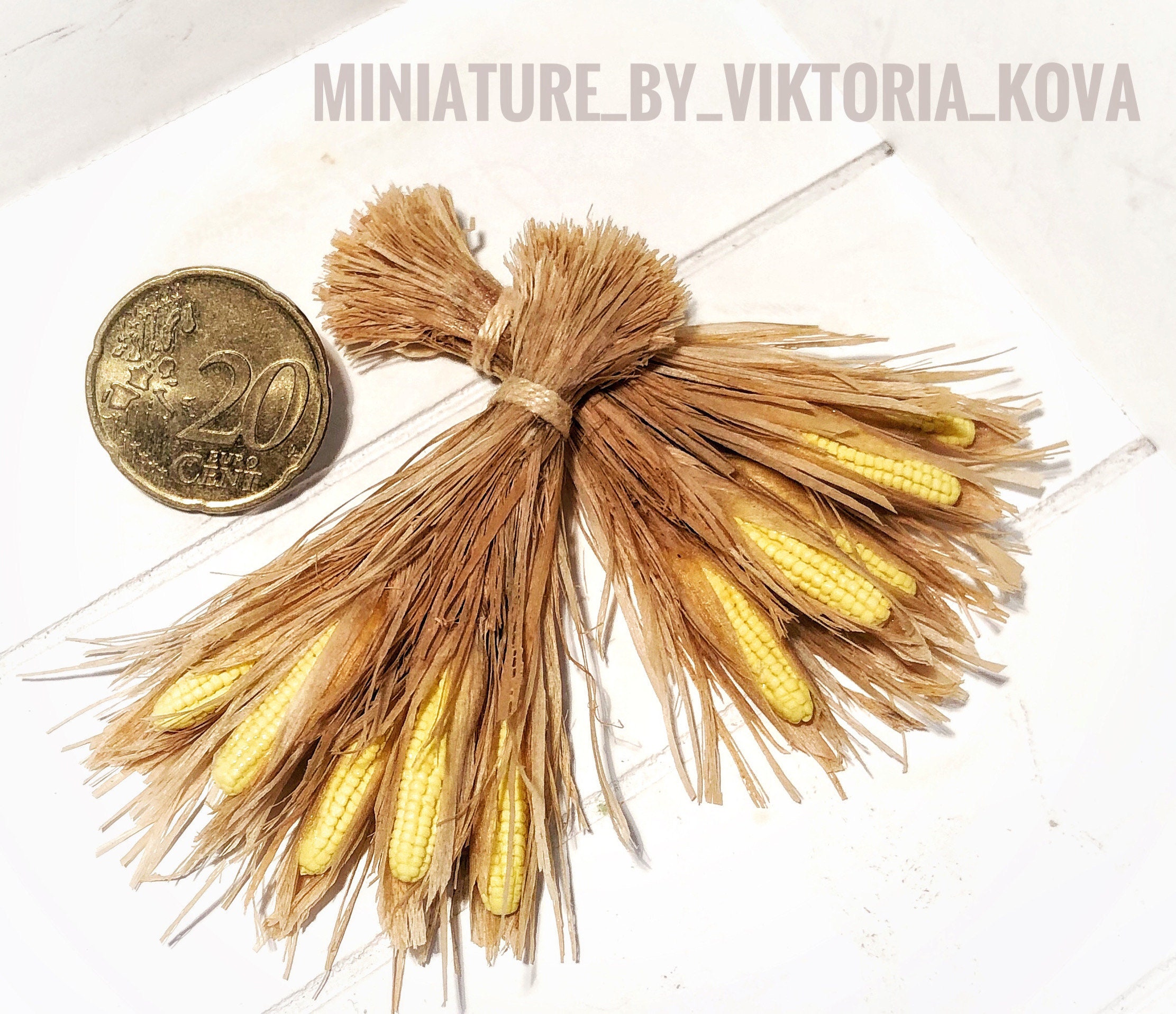 Dollhouse miniature 112 Rustic corn,a bunch of corn Inspire Uplift