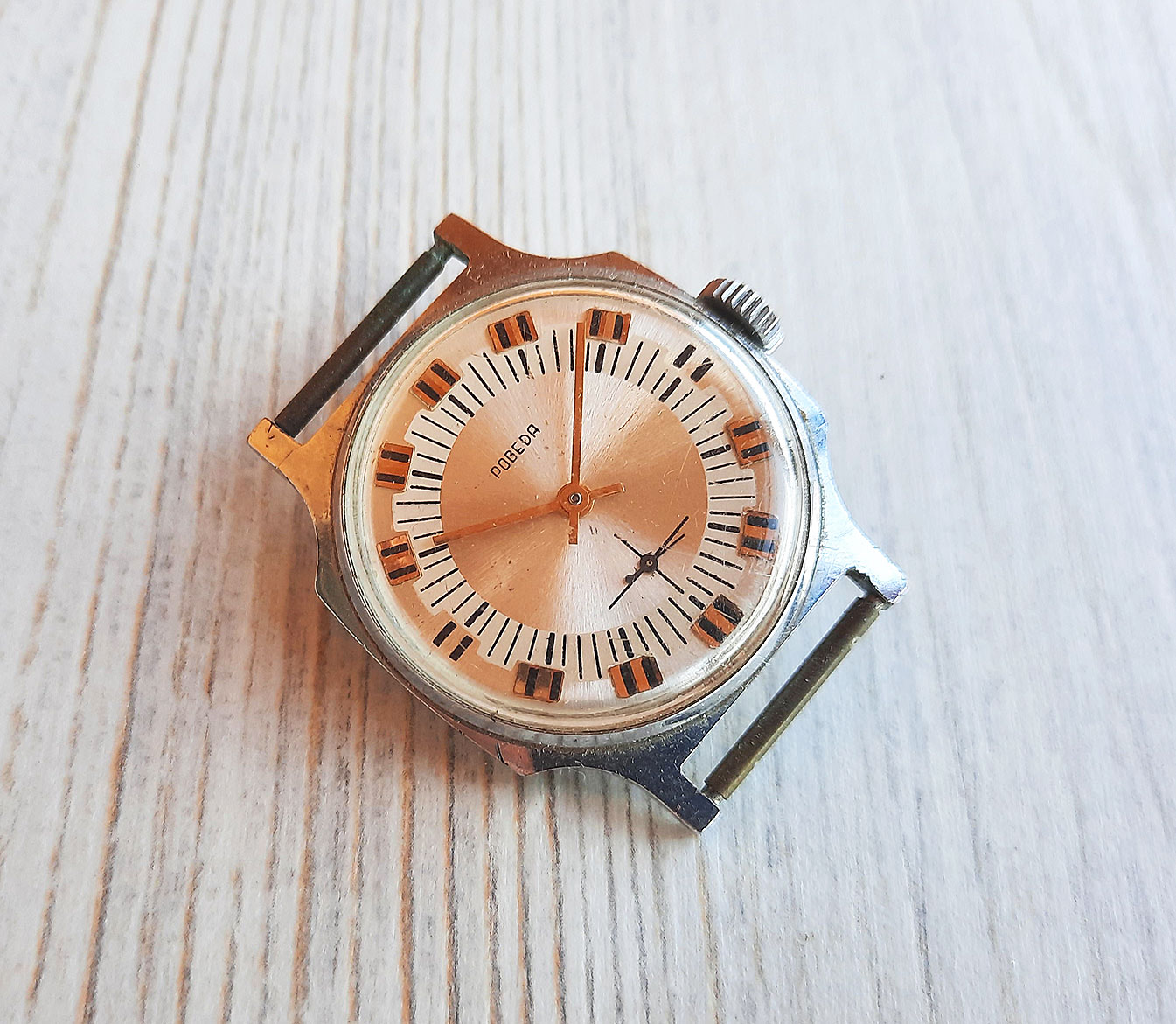 Soviet Pobeda watch ZIm mechanism 15 jewels mens wind up Inspire Uplift