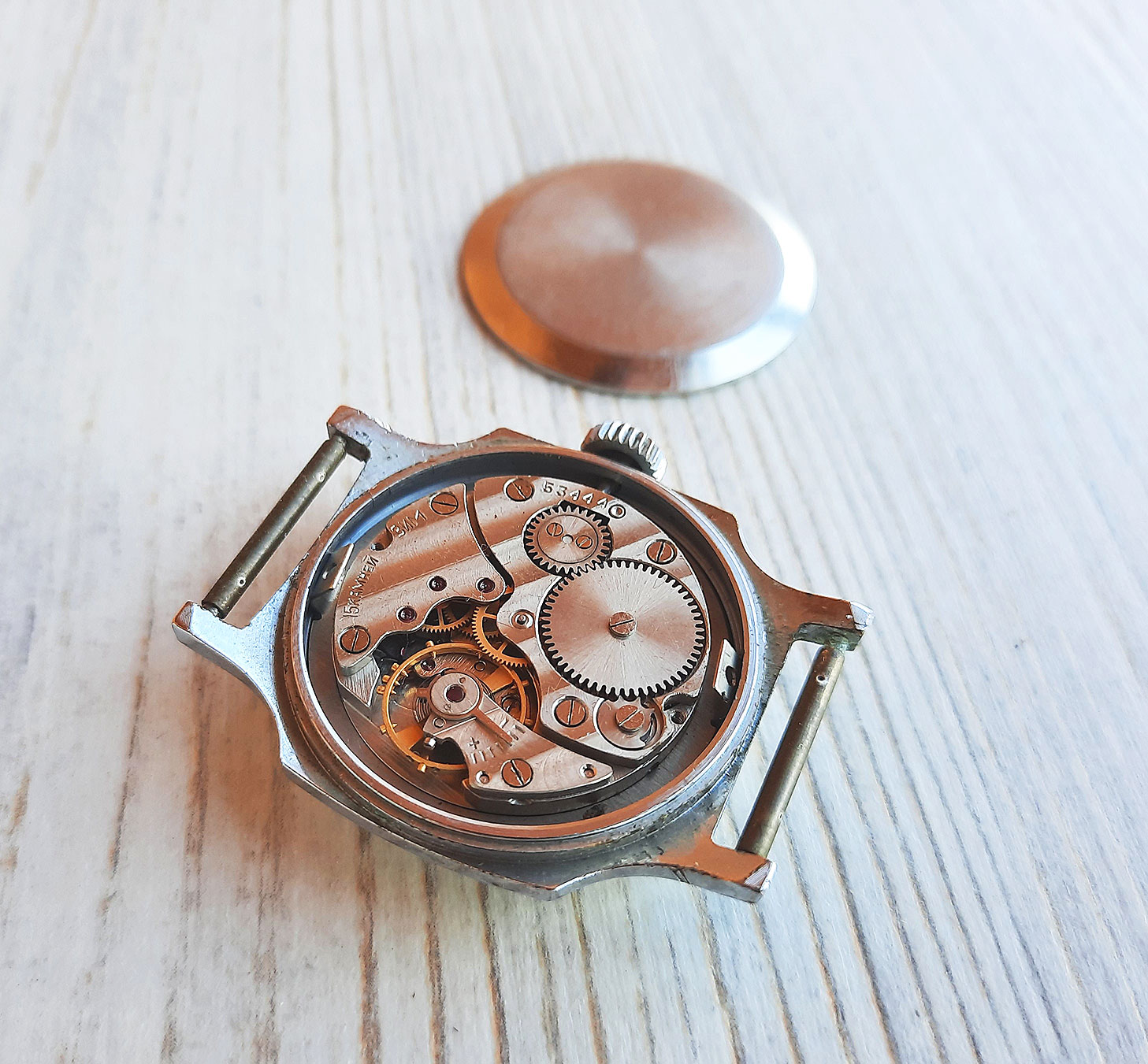 Soviet Pobeda watch ZIm mechanism 15 jewels mens wind up Inspire Uplift