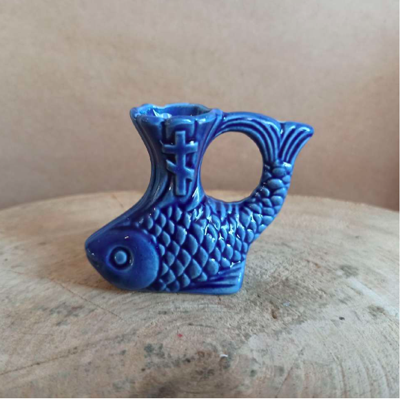 Ceramic Candlestick Fish Design relief Ceramic Candlestic Inspire