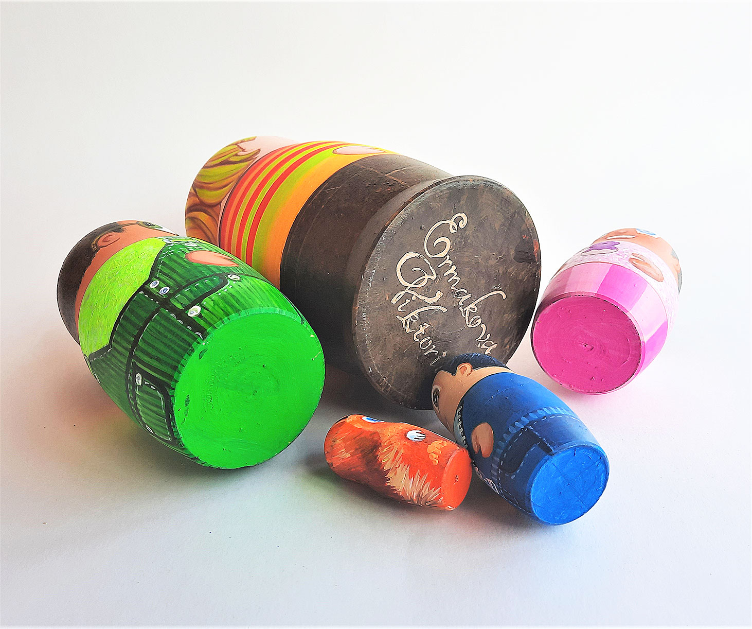 Higglytown Heroes Russian wooden nesting dolls handpainted Inspire