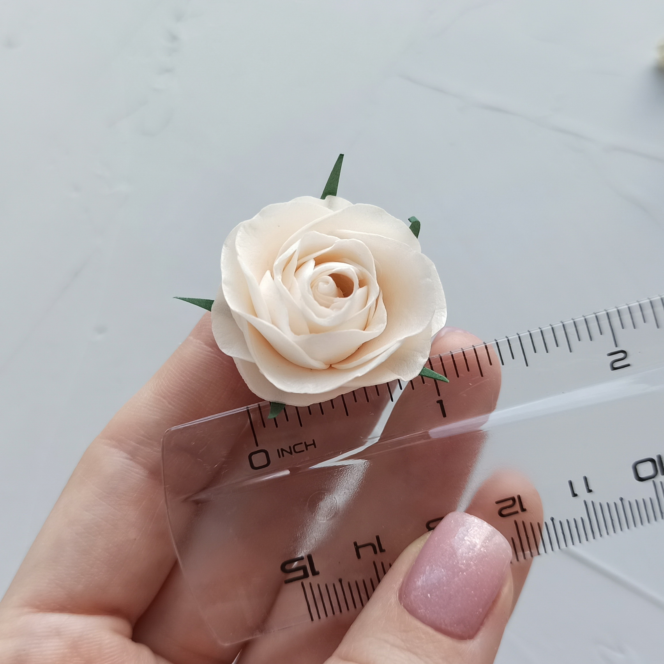 Bridal peach rose hair clip Deep forest green wedding eucaly Inspire Uplift