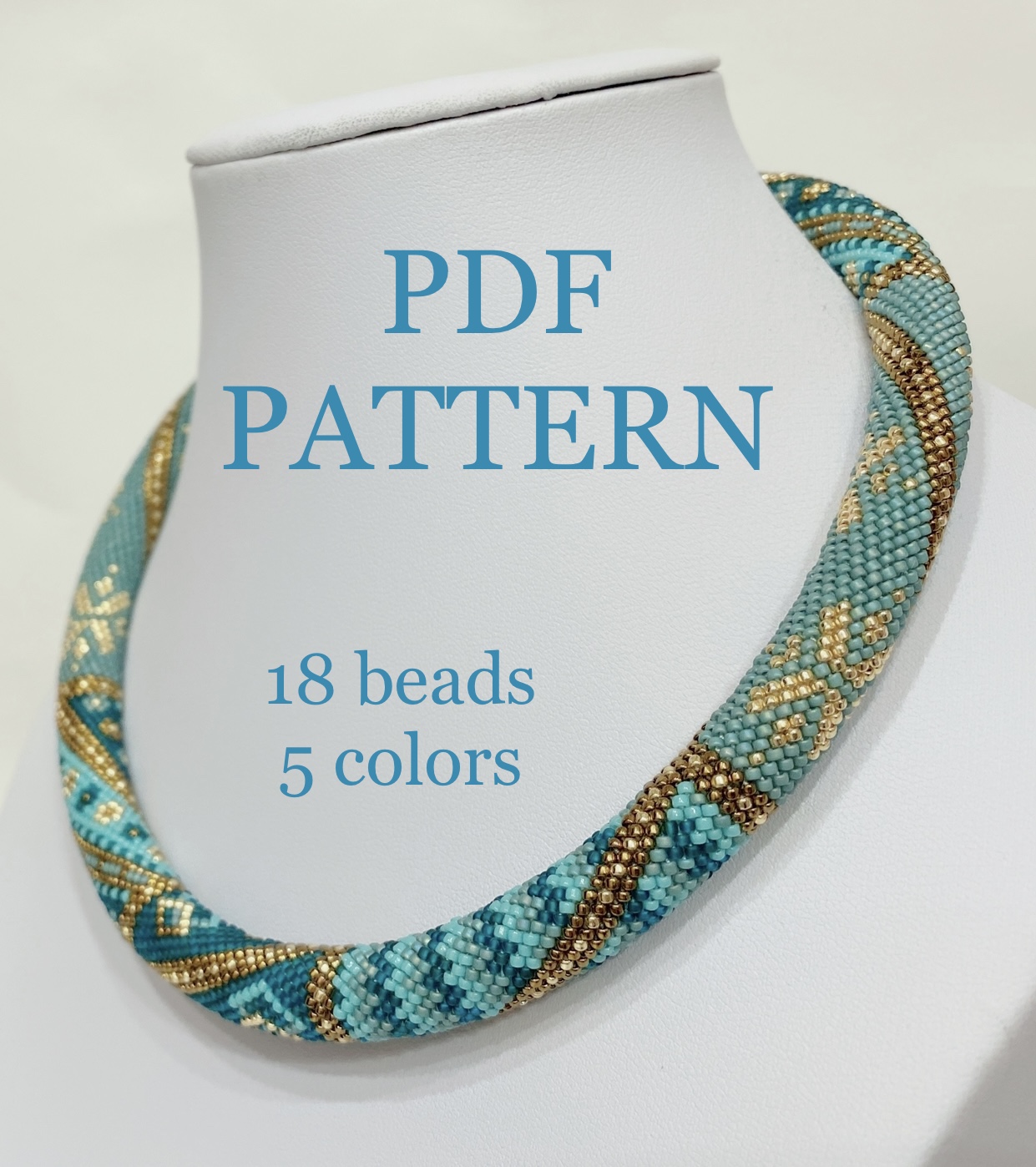 PDF Bead Crochet Pattern , Seed Bead Pattern, PDF Pattern fo Inspire