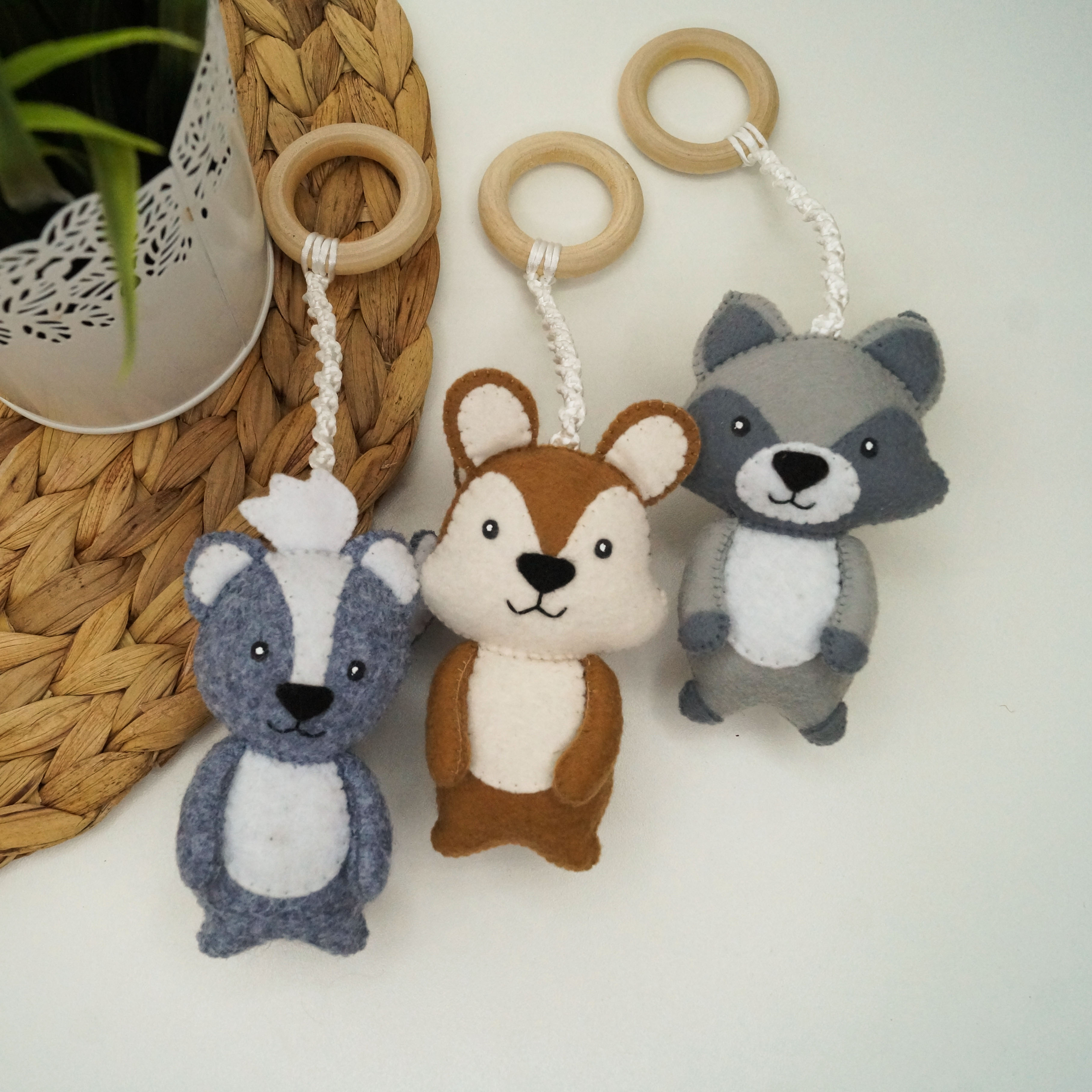 Baby gym toys, woodland play gym toy set, stroller toys, bab Inspire