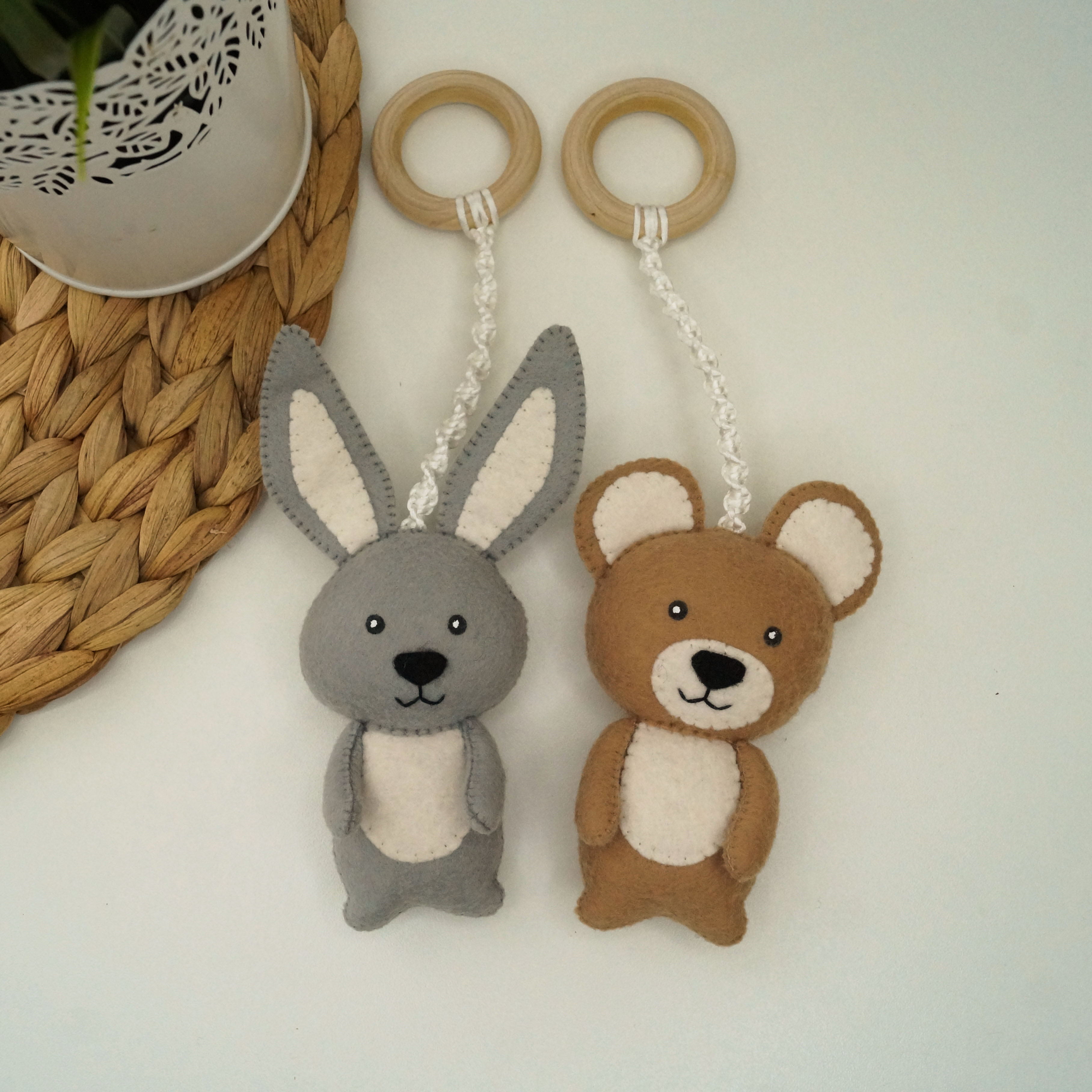 Baby gym toys, woodland play gym toy set, stroller toys, bab Inspire