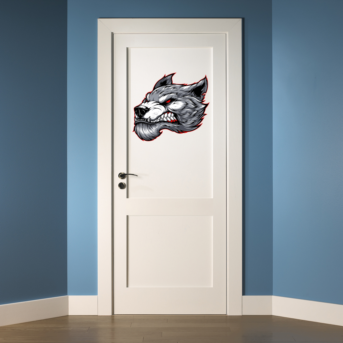 Ferocious Wolf Head, Wild Animal, Angry Wolf, Car Sticker Wa Inspire