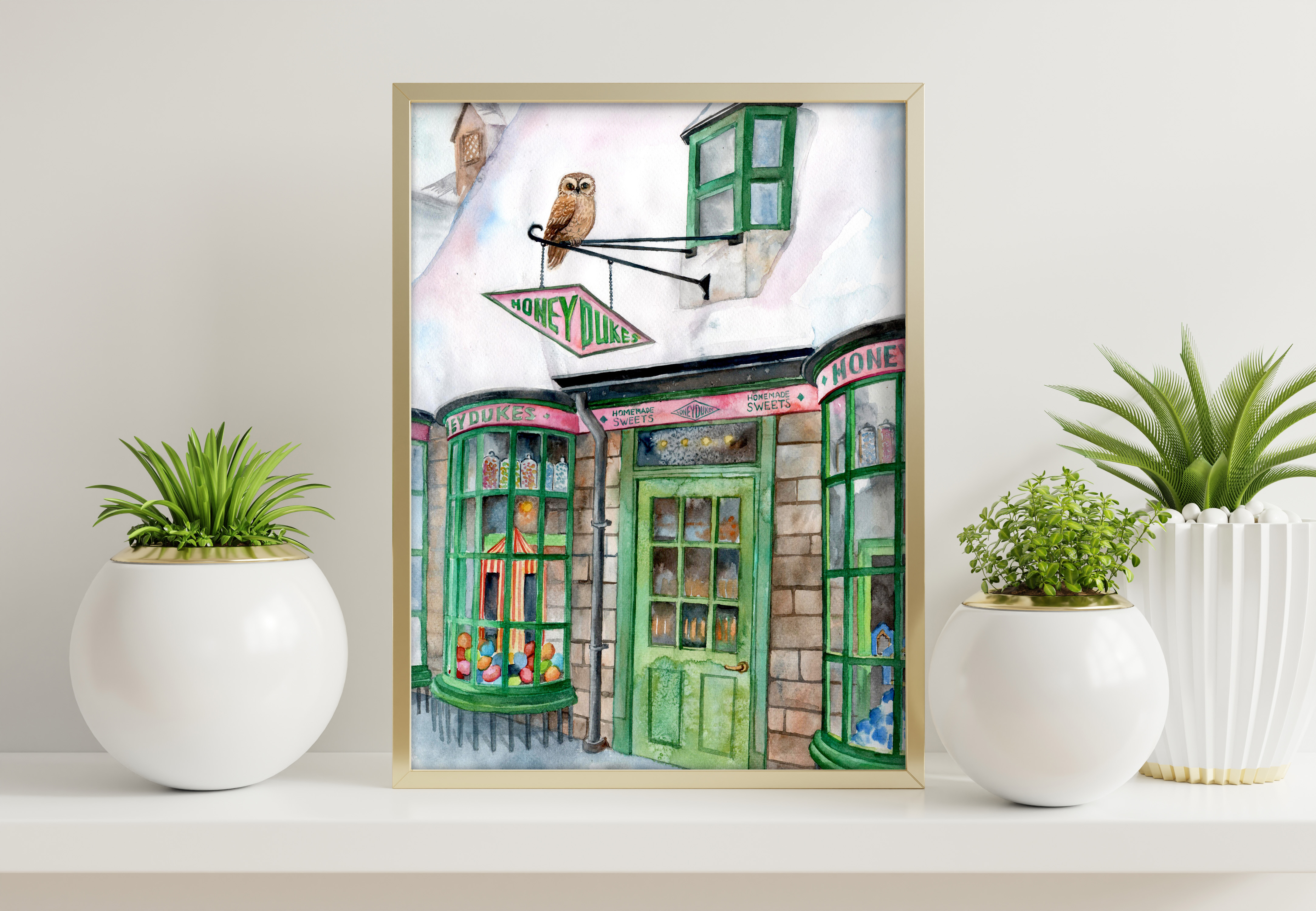 Honeydukes print, Harry Potter poster, Download digital prin | Inspire ...