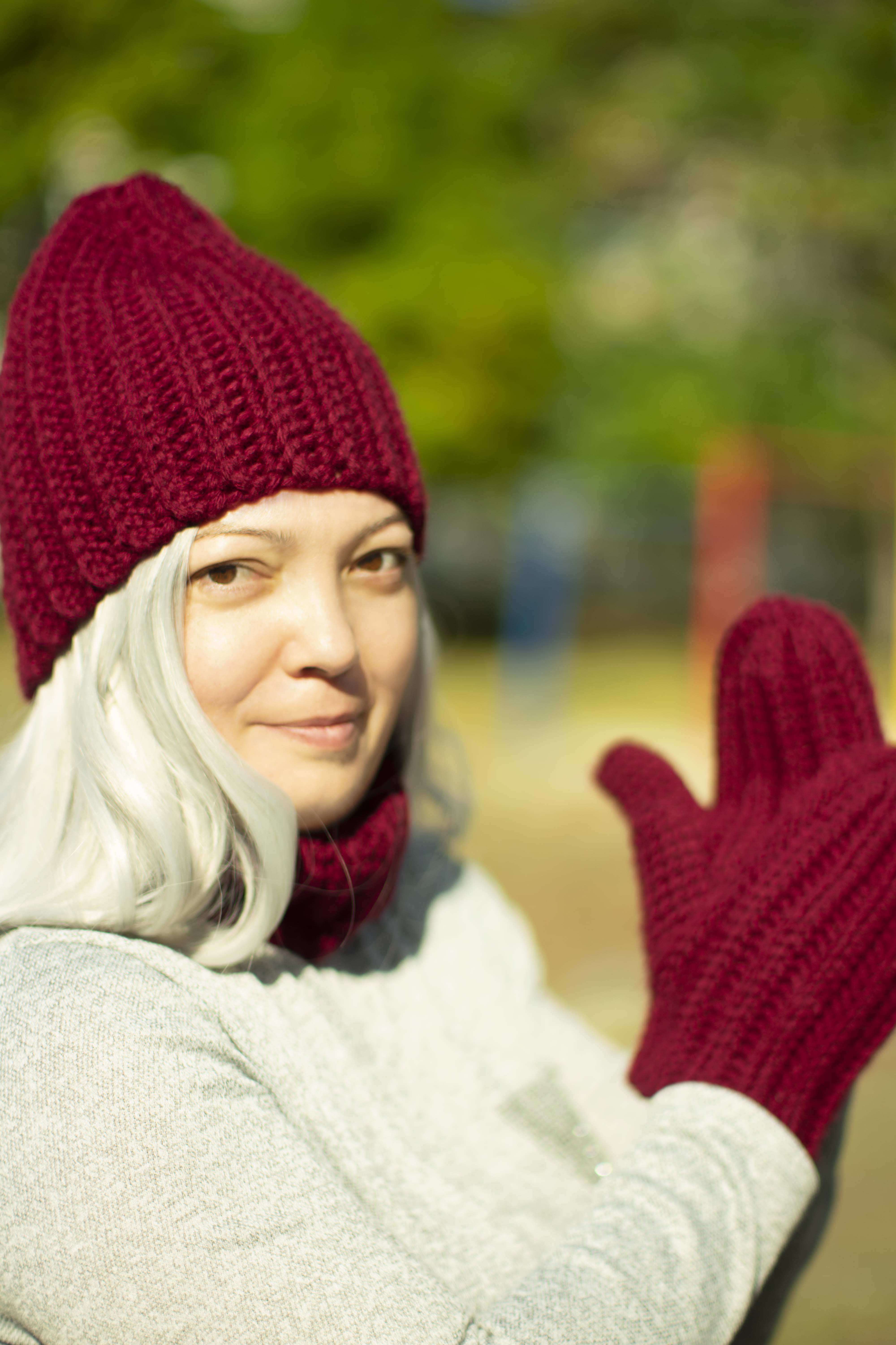 hat and mittens set womens