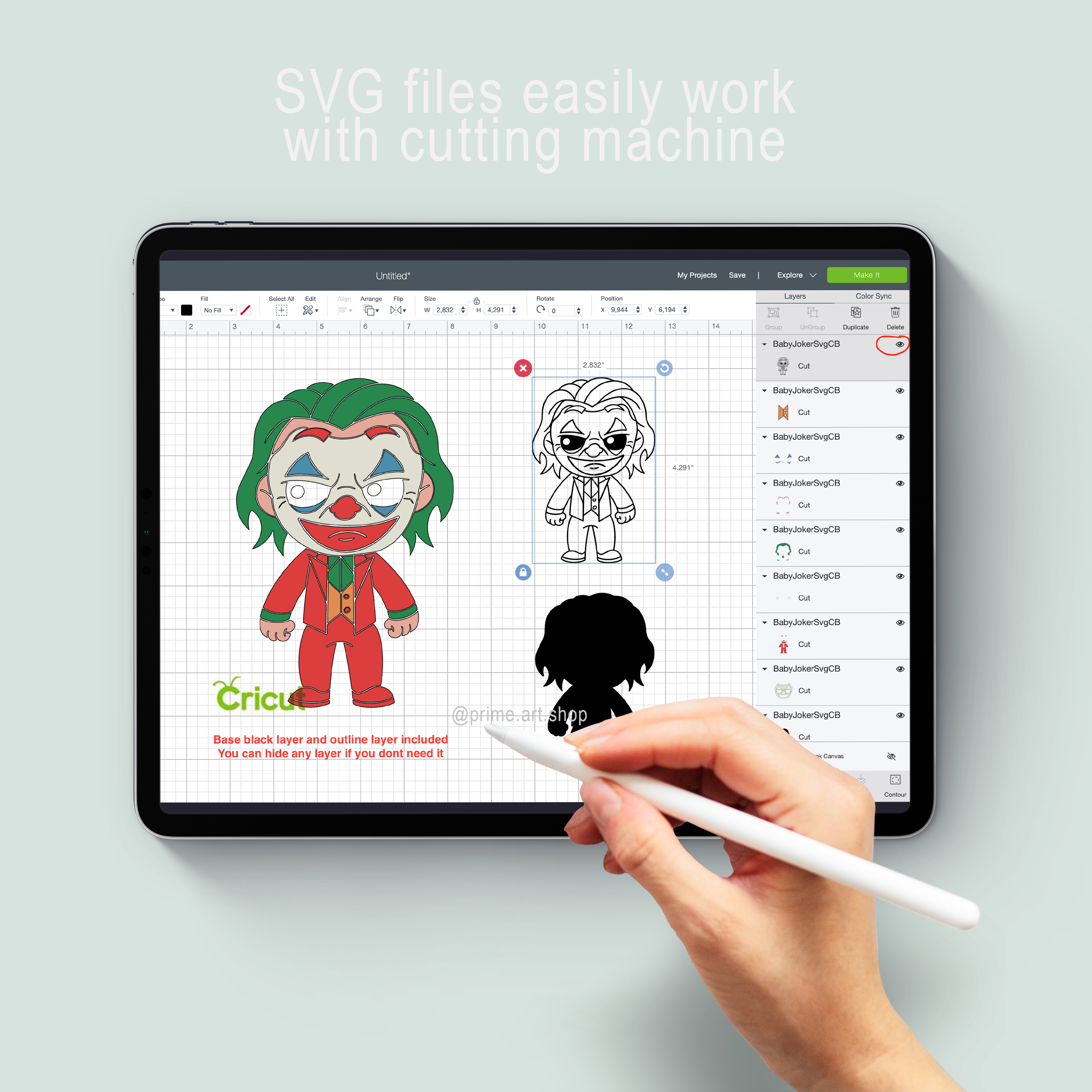 Cartoon Baby Joker Svg, Chibi New Joker Svg, Baby Avenger sv Inspire