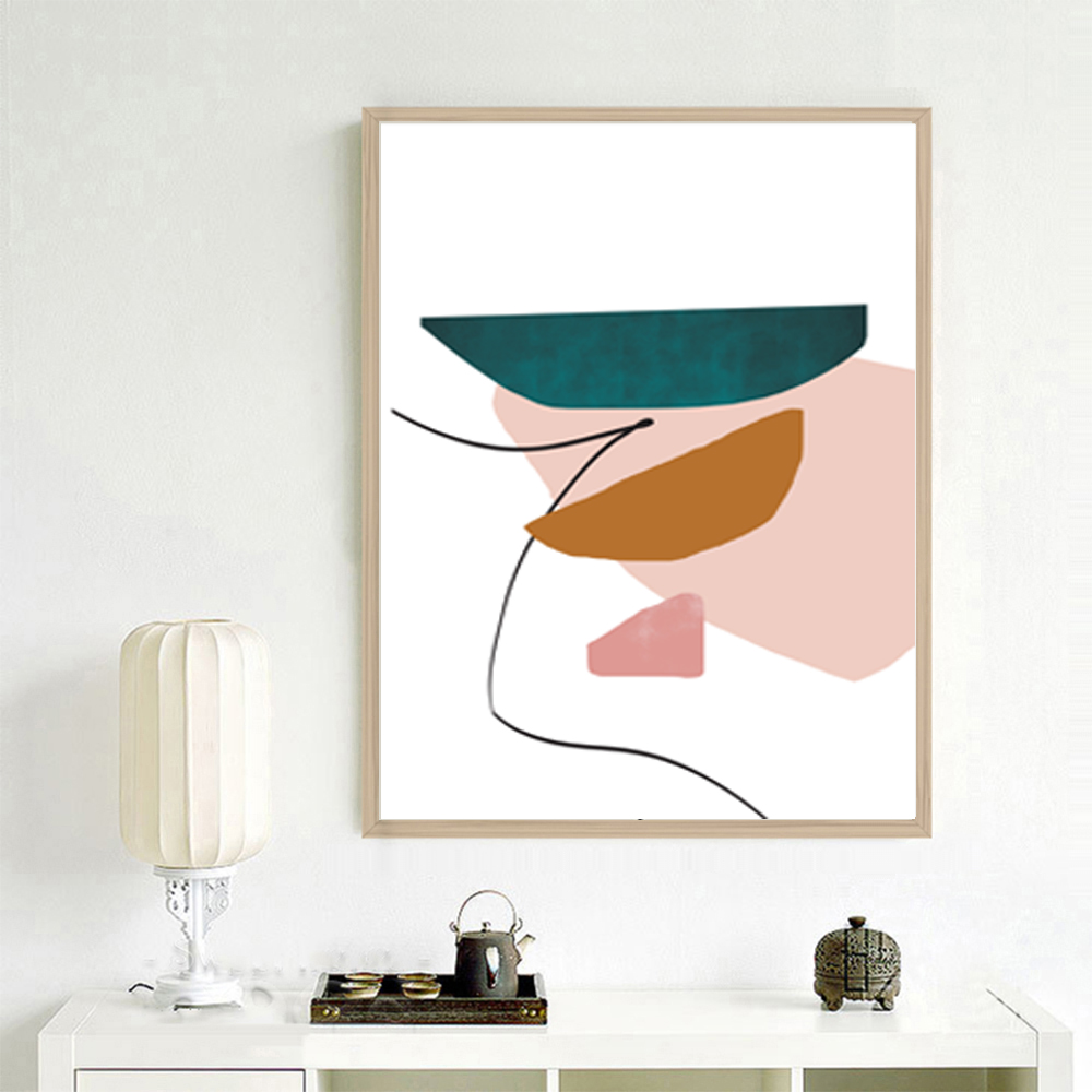 Abstract Print Gray Pink Wall Art Set of 3 Living Room Decor Inspire Uplift