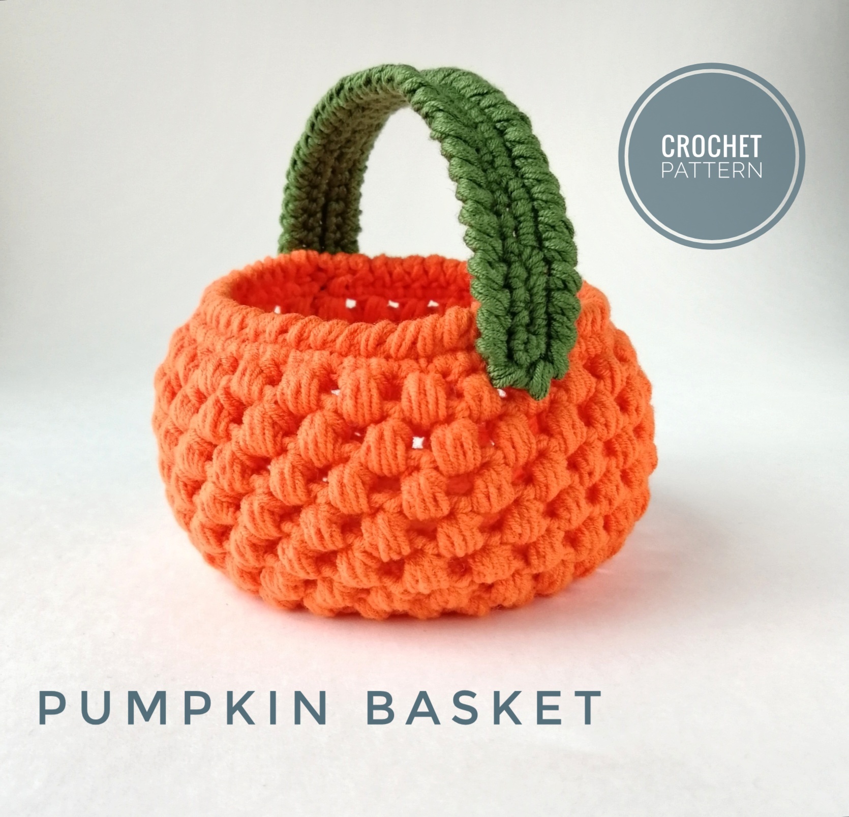 Halloween Woven Pumpkin Basket Multi-Function Candy Basket for Candy