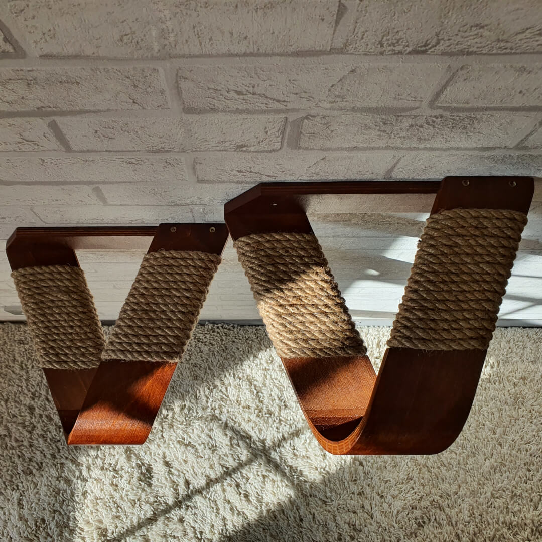 Cat steps. Wall cat steps. Modern cat steps. Curved cat step Inspire