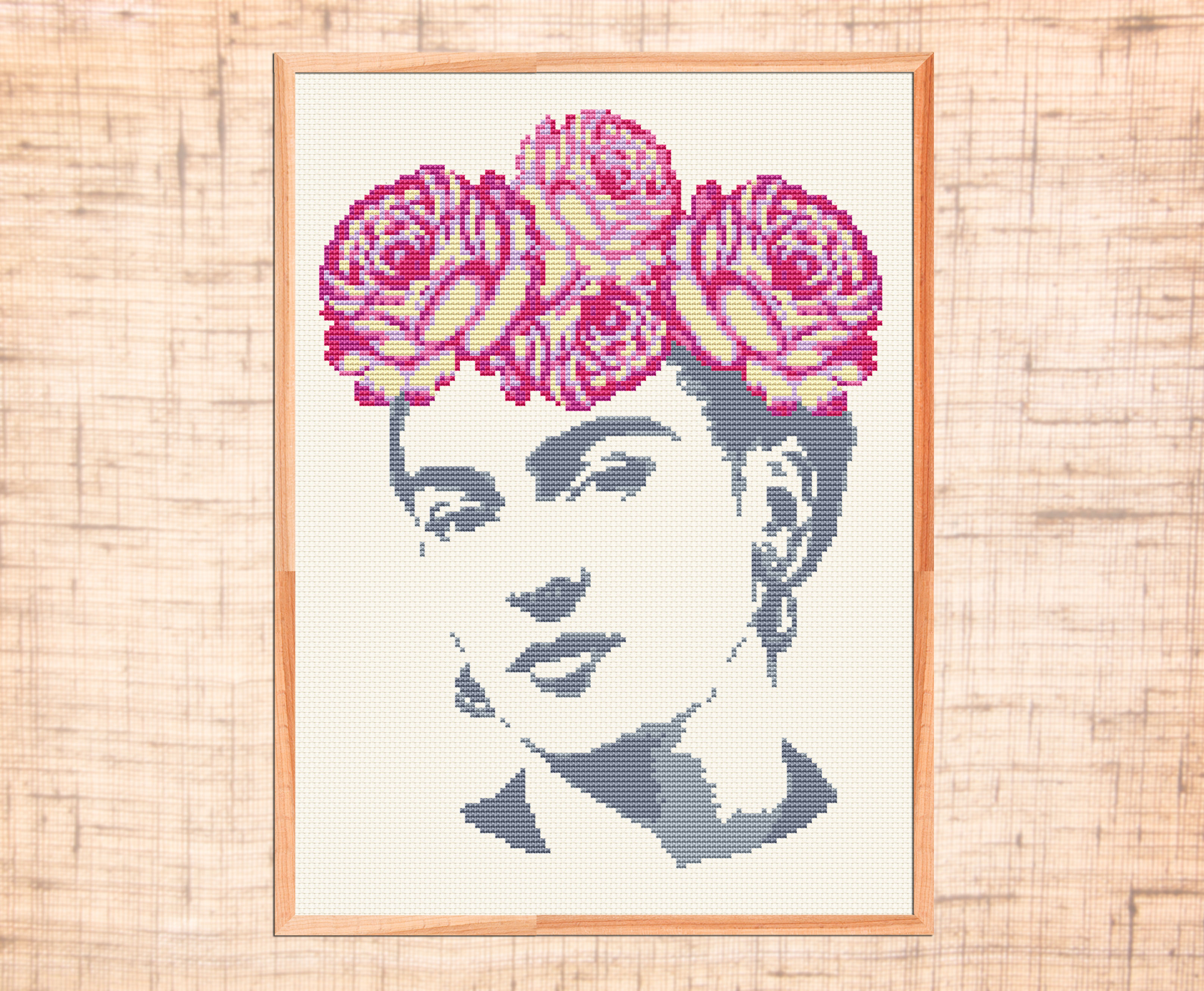 Frida cross stitch pattern Frida Kahlo xstitch Modern embroi - Inspire ...