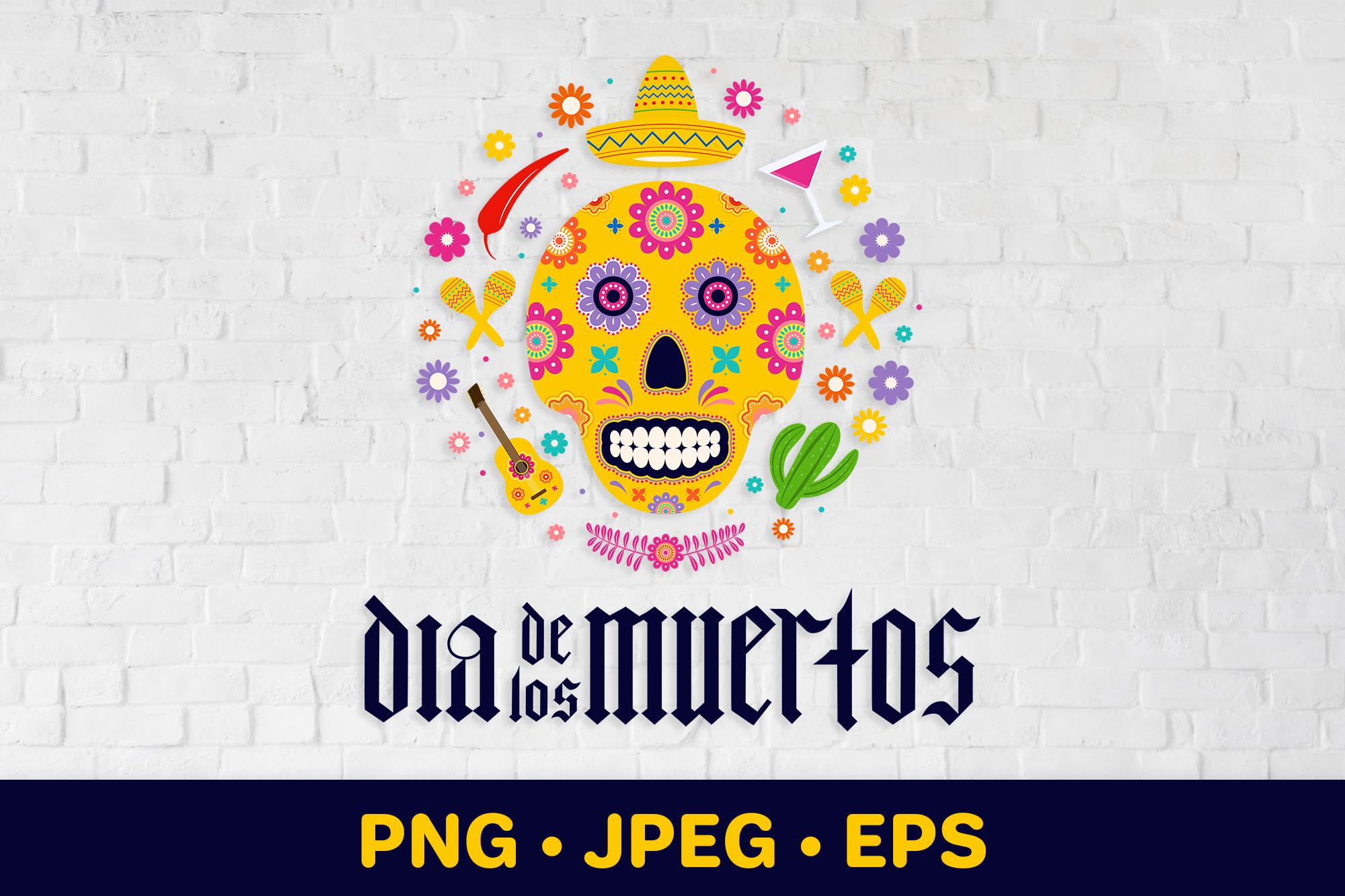 Dia de los Muertos round sign sublimation - Inspire Uplift