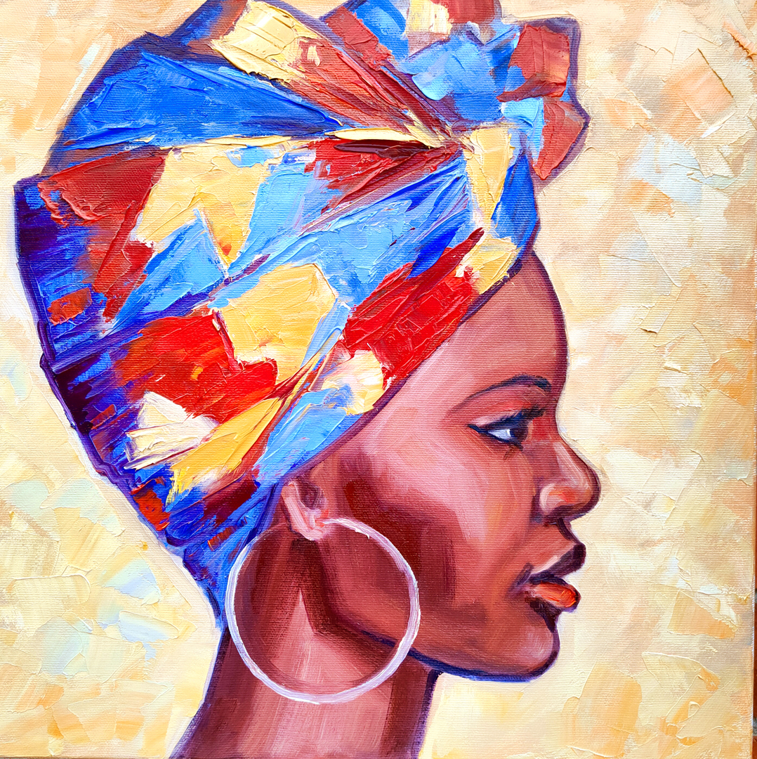 Black Woman Painting African Queen Original Artwork African | Inspire ...