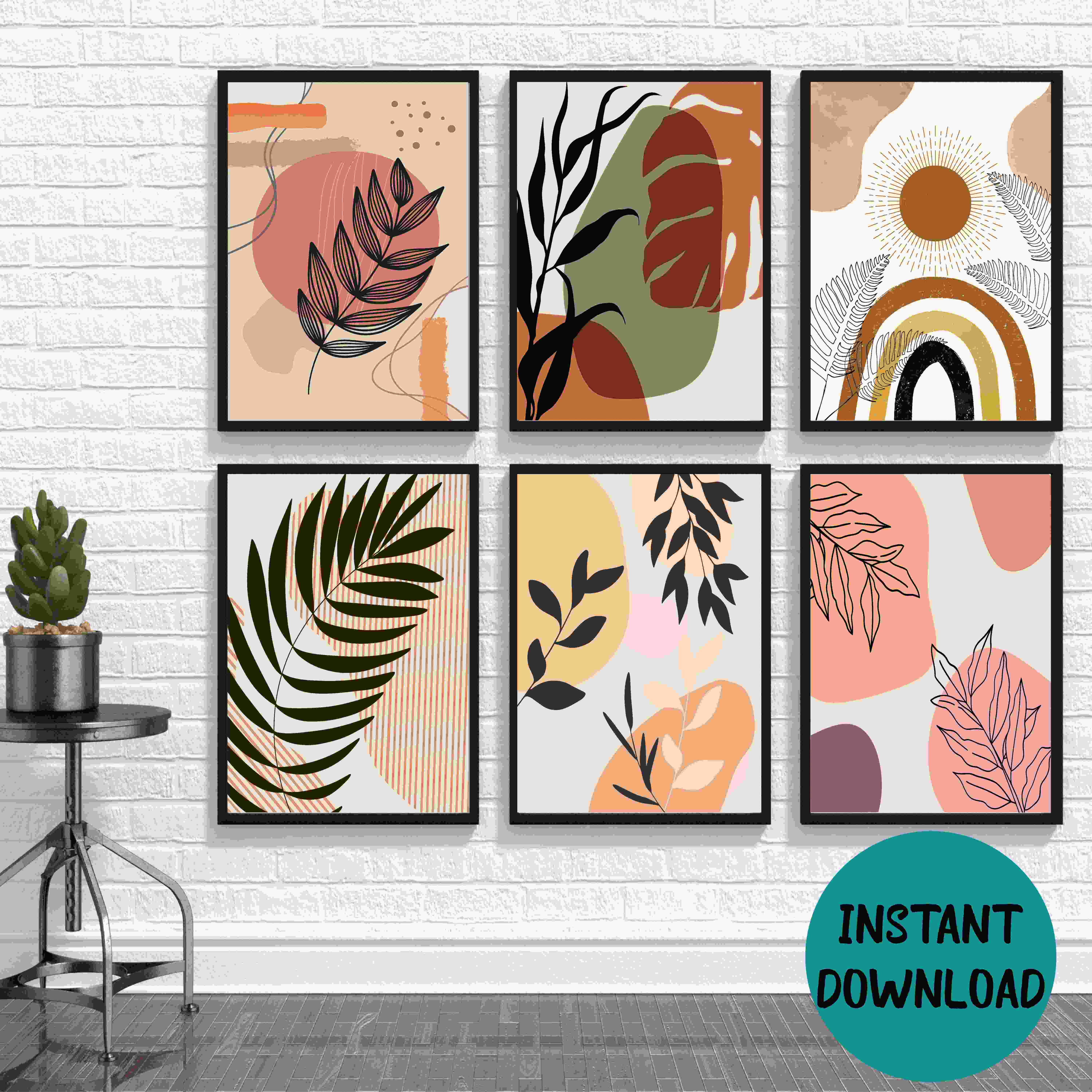 Boho wall decor, Mid century modern art, Bohemian Wall Art G | Inspire ...