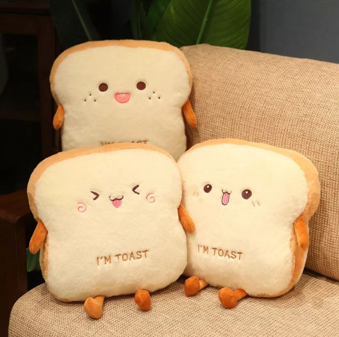 Plush Toast Bread Pillow - Inspire Uplift
